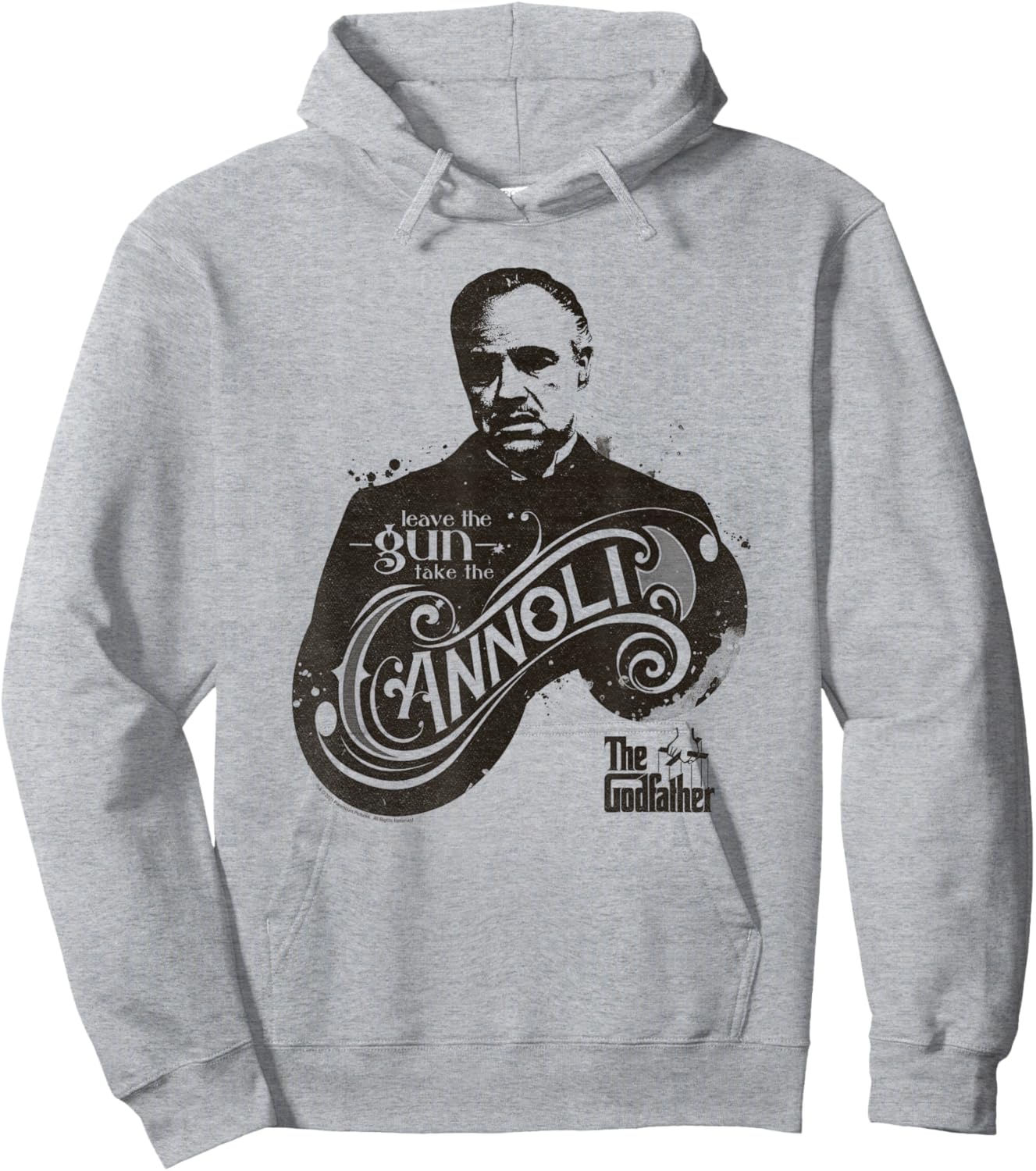 Ripple Junction The Godfather Family Movie Fans Navy Heather Classic Fit Hoodie - Hoodie | Ash