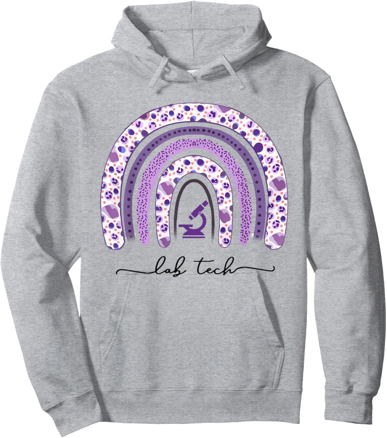 Laboratory Technician Rainbow Gift Lab Tech Hoodie - Hoodie | Ash