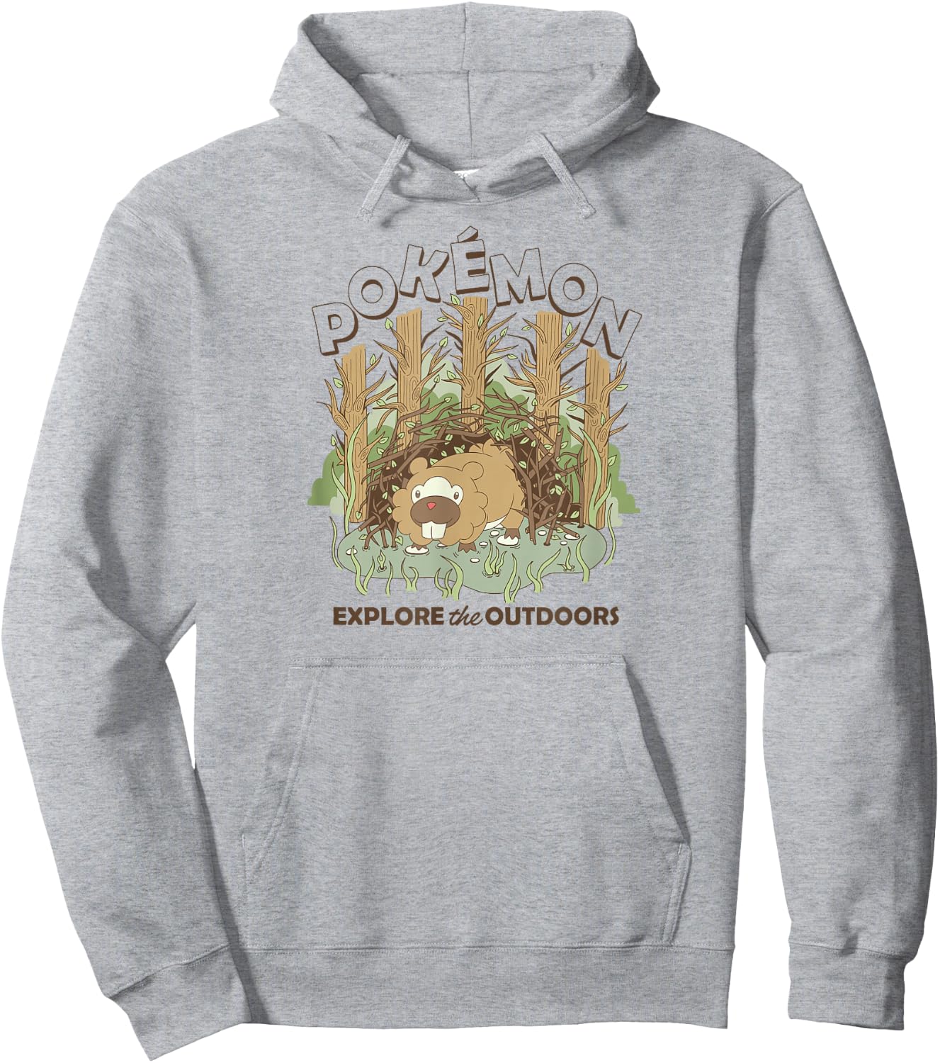 Pokémon - Bidoof Nature Explore the Outdoors Generation IV Hoodie - Hoodie | Ash