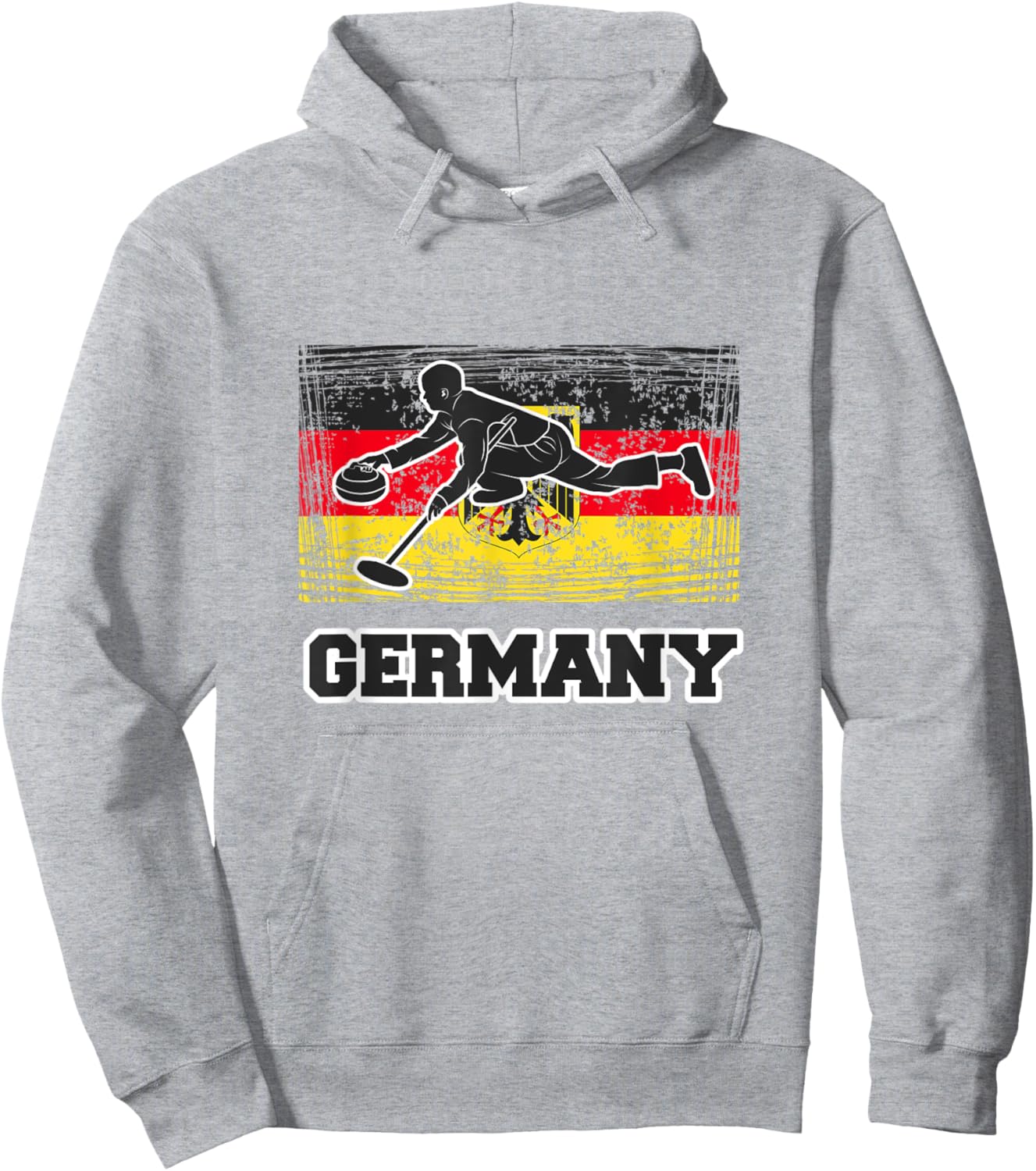 Germany Curling Team flag Hoodie - Hoodie | Ash