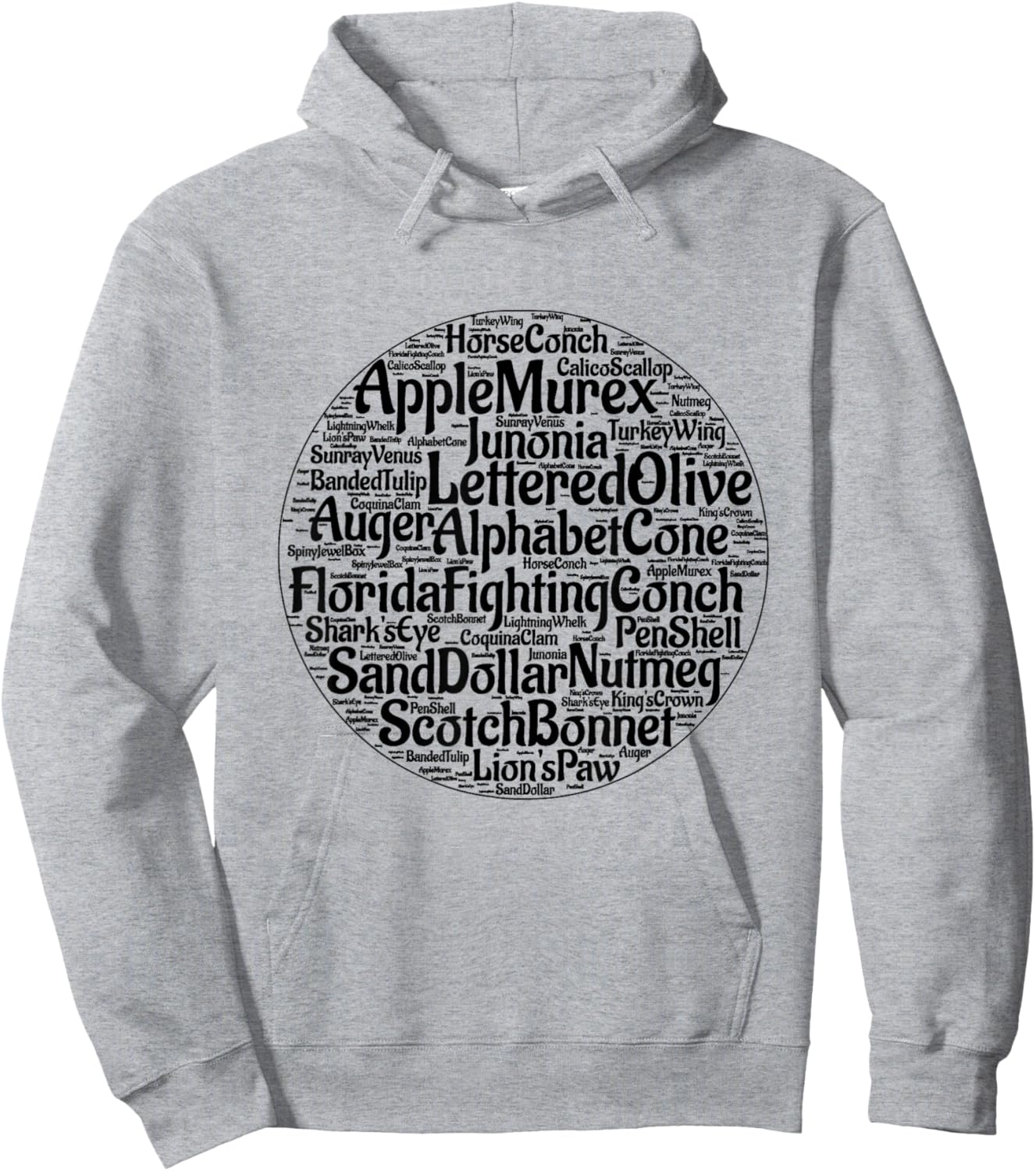 Florida Seashell Types Beachcomber Shelling Collector Beach Hoodie - Hoodie | Ash