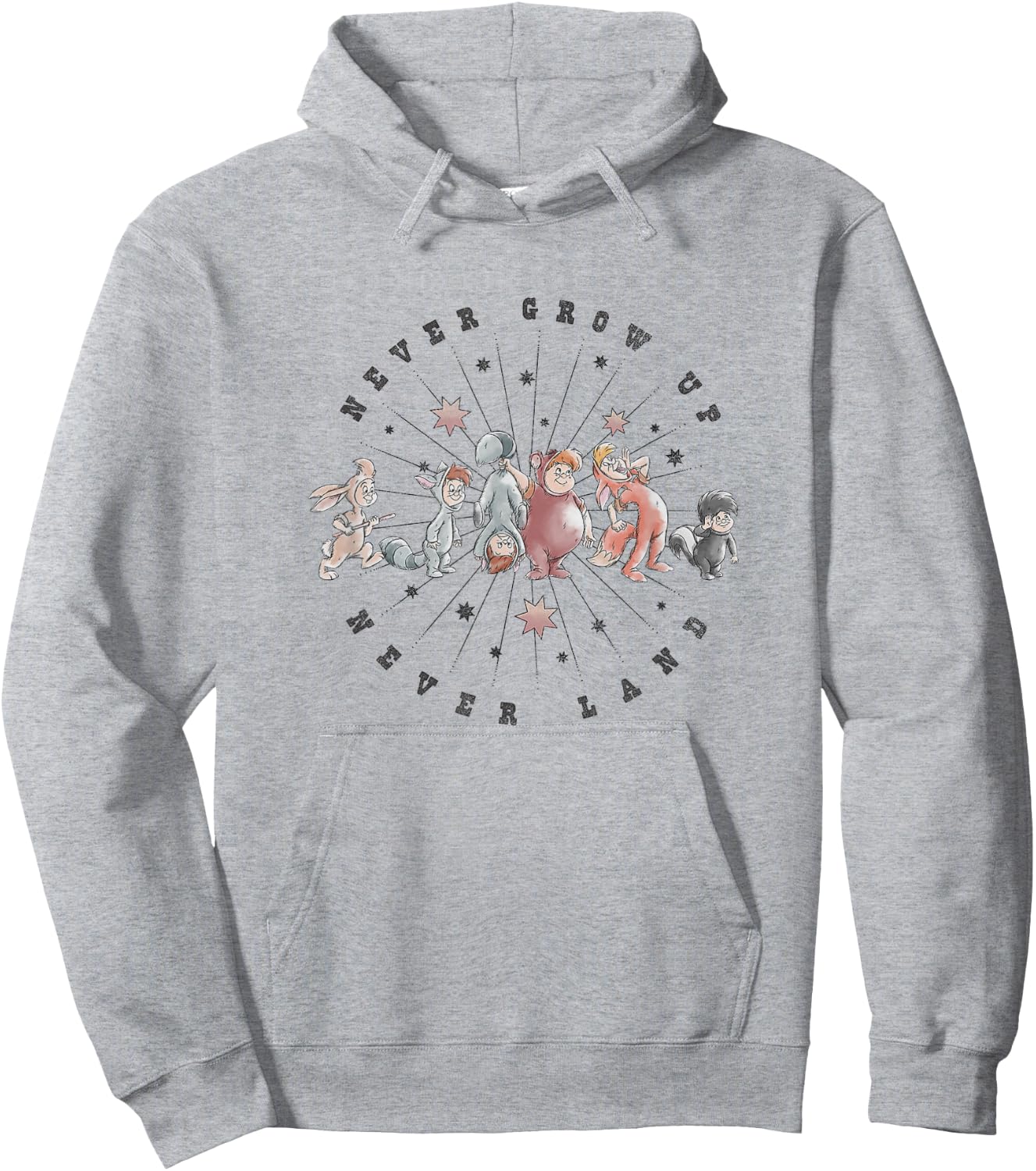 Disney Peter Pan Never Grow Up Never Land Lost Boys Vintage Hoodie - Hoodie | Ash