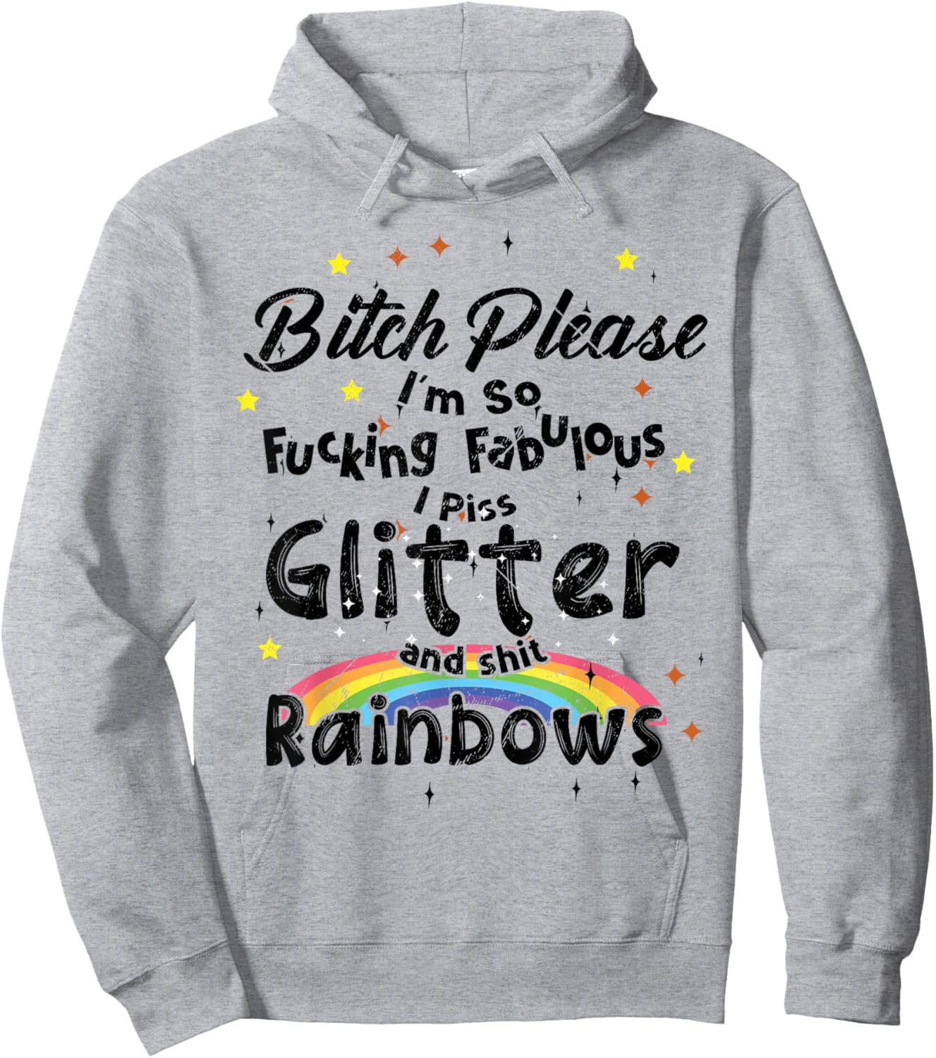 Sarcastic Please I'm So Fucking Fabulous I Piss Glitte Hoodie - Hoodie | Ash
