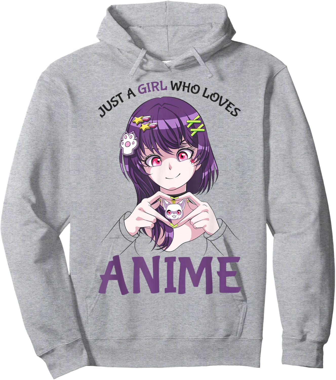 Just A Girl Who Loves Anime Teenage Girls Merch Stuff Hoodie - Hoodie | Ash