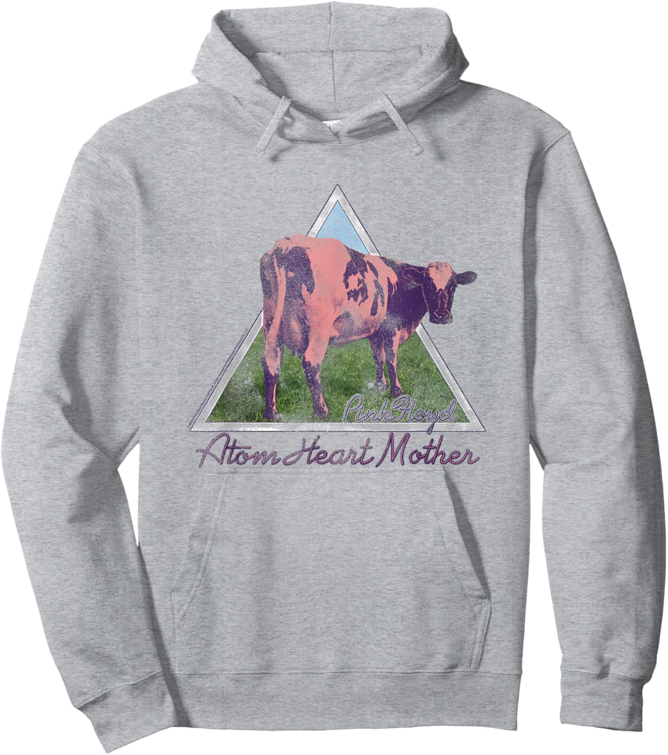 Pink Floyd Atom Mother Heart Pyramid Hoodie - Hoodie | Ash