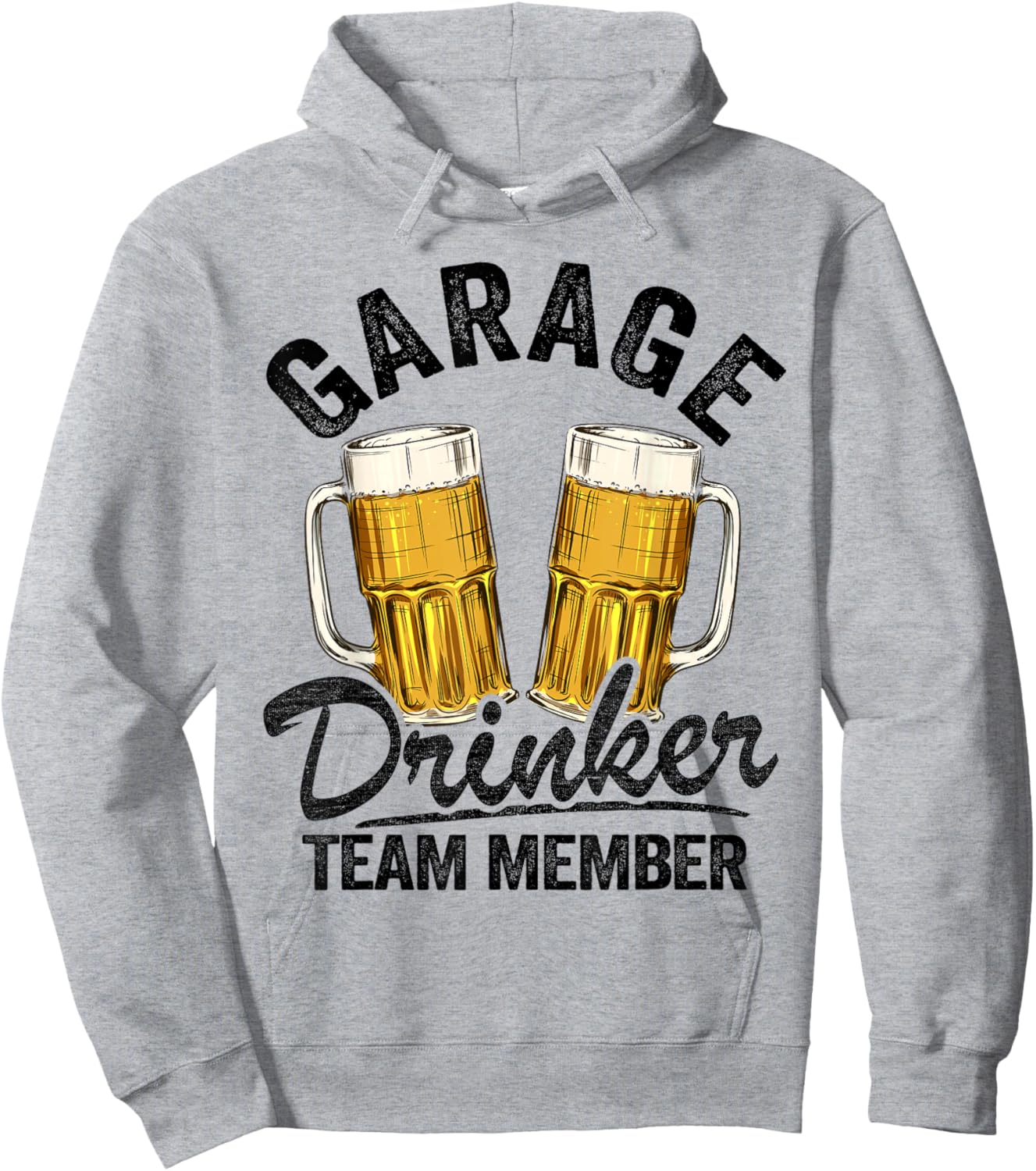 Garage Drinker Team Member Day Drinking Dad Beer Garage Hoodie - Hoodie | Ash