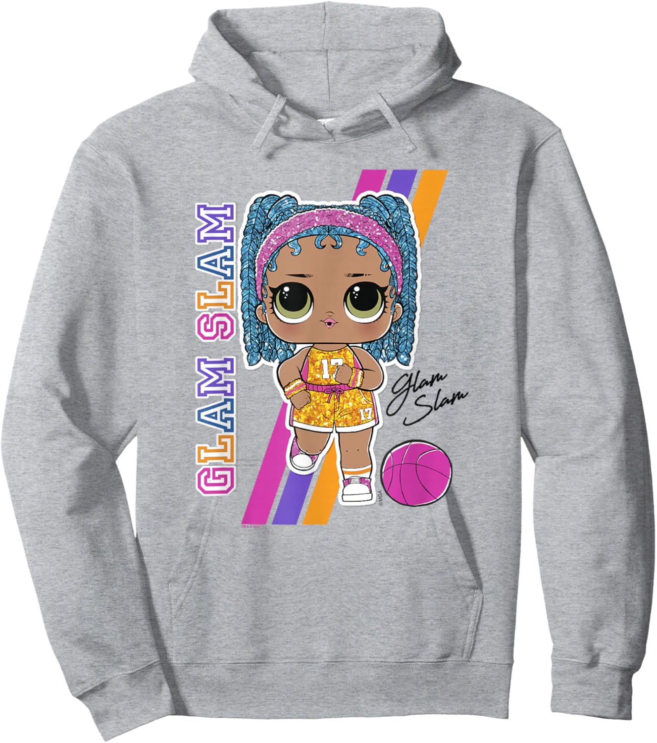LOL Surprise Glam Slam Basketball Poster Hoodie - Hoodie | Ash