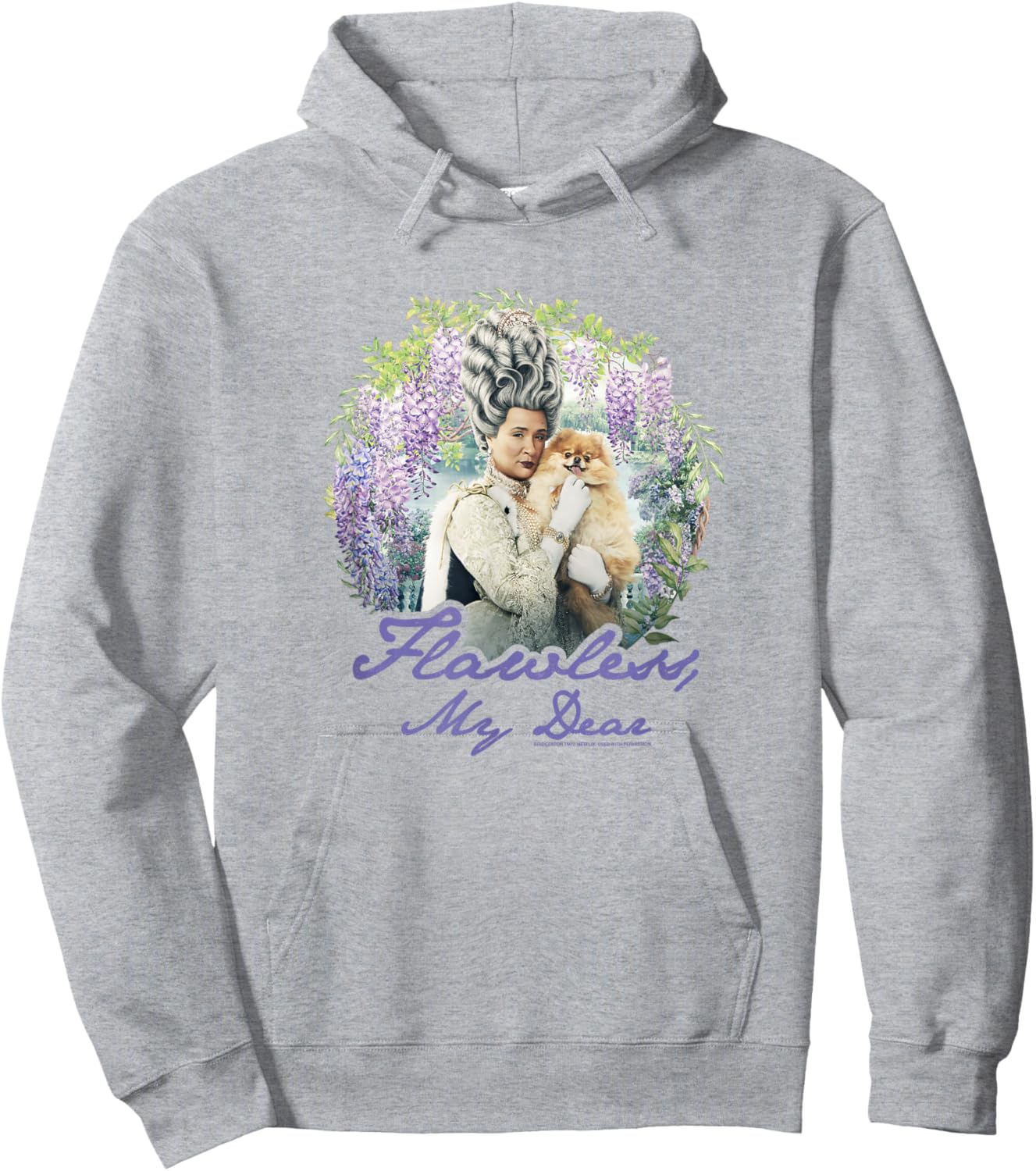 Bridgerton Queen Charlotte Flawless My Dear Hoodie - Hoodie | Ash