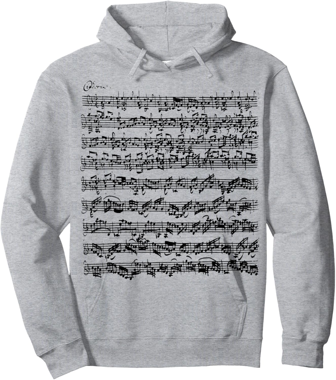 Partita Ciaconna Violin Bach Chaconne Hoodie - Hoodie | Ash