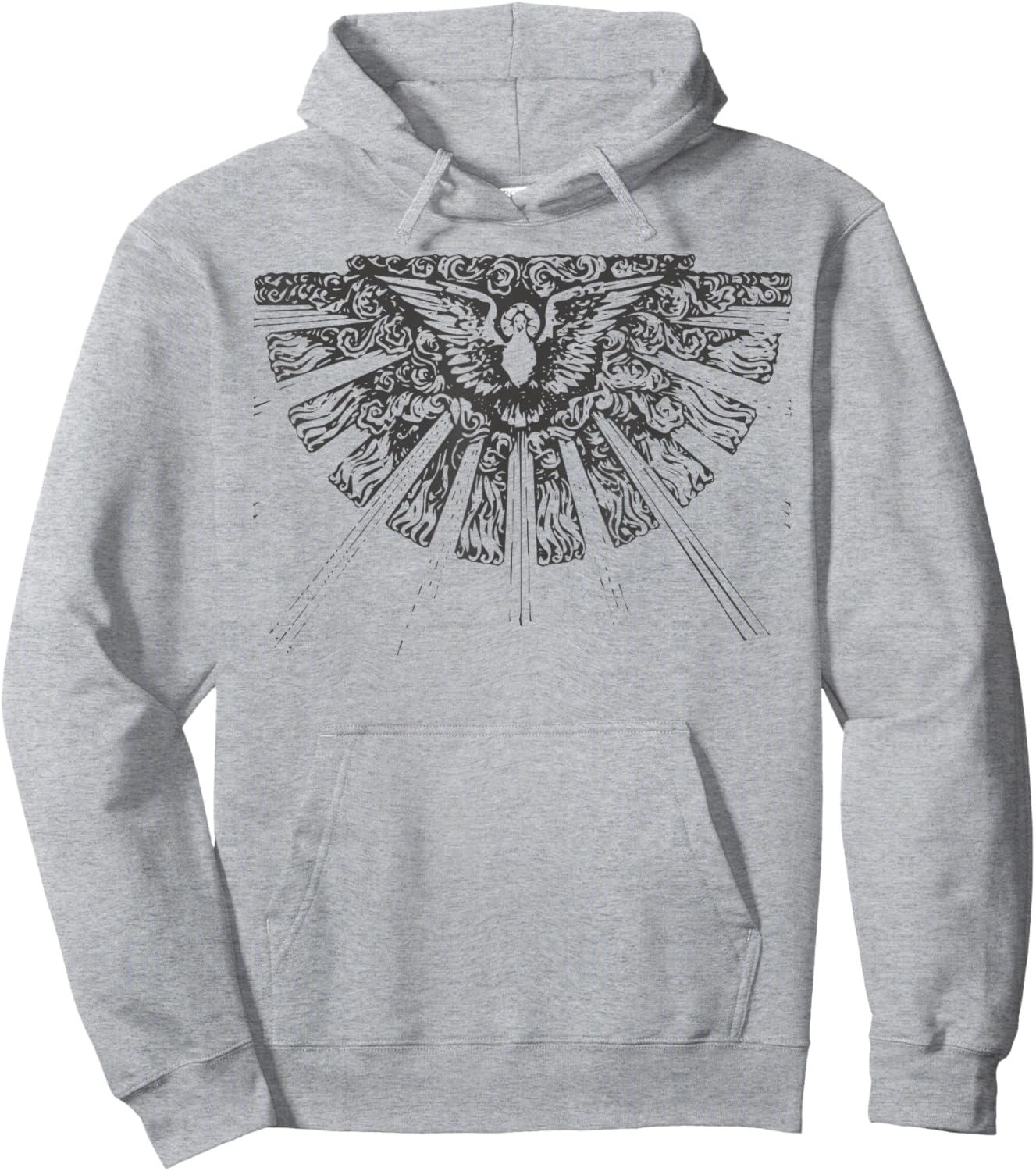 Filled with the Holy Spirit Pentecost Sunday Fire Flame Hoodie - Hoodie | Ash