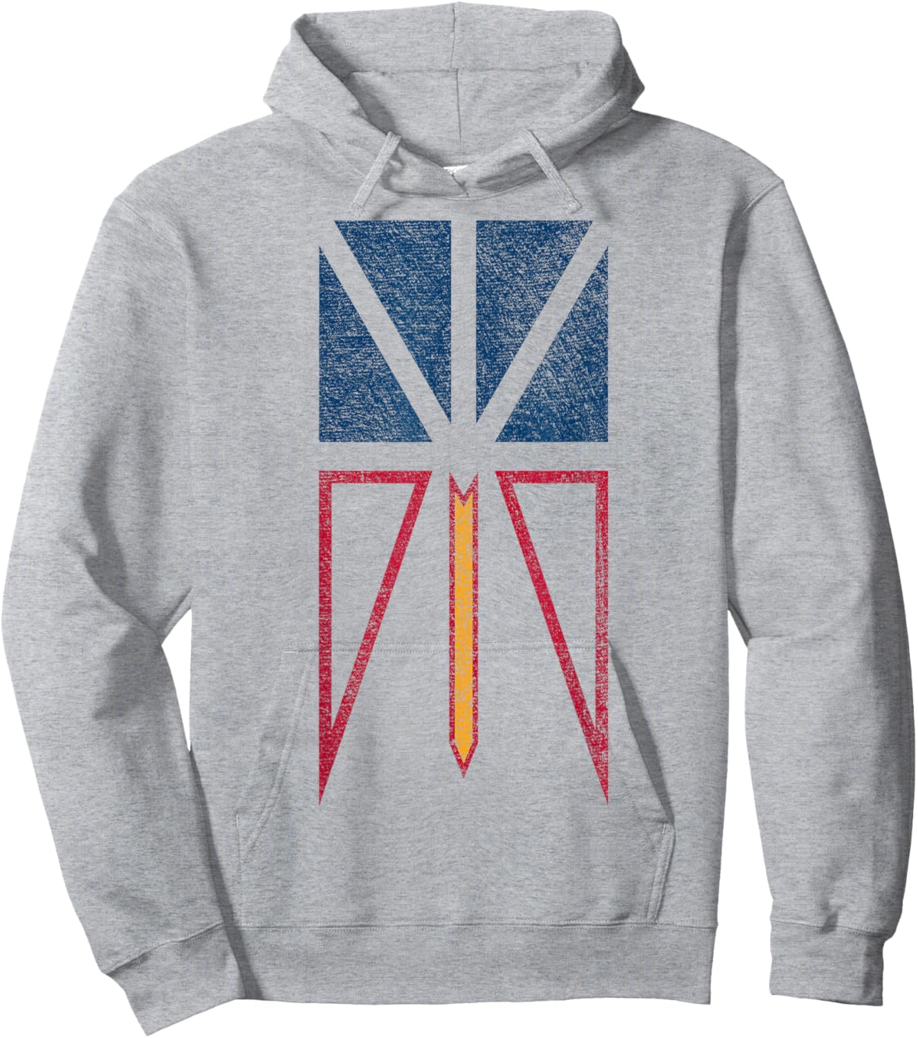 Newfoundland Labrador Flag Province Canada Hoodie - Hoodie | Ash