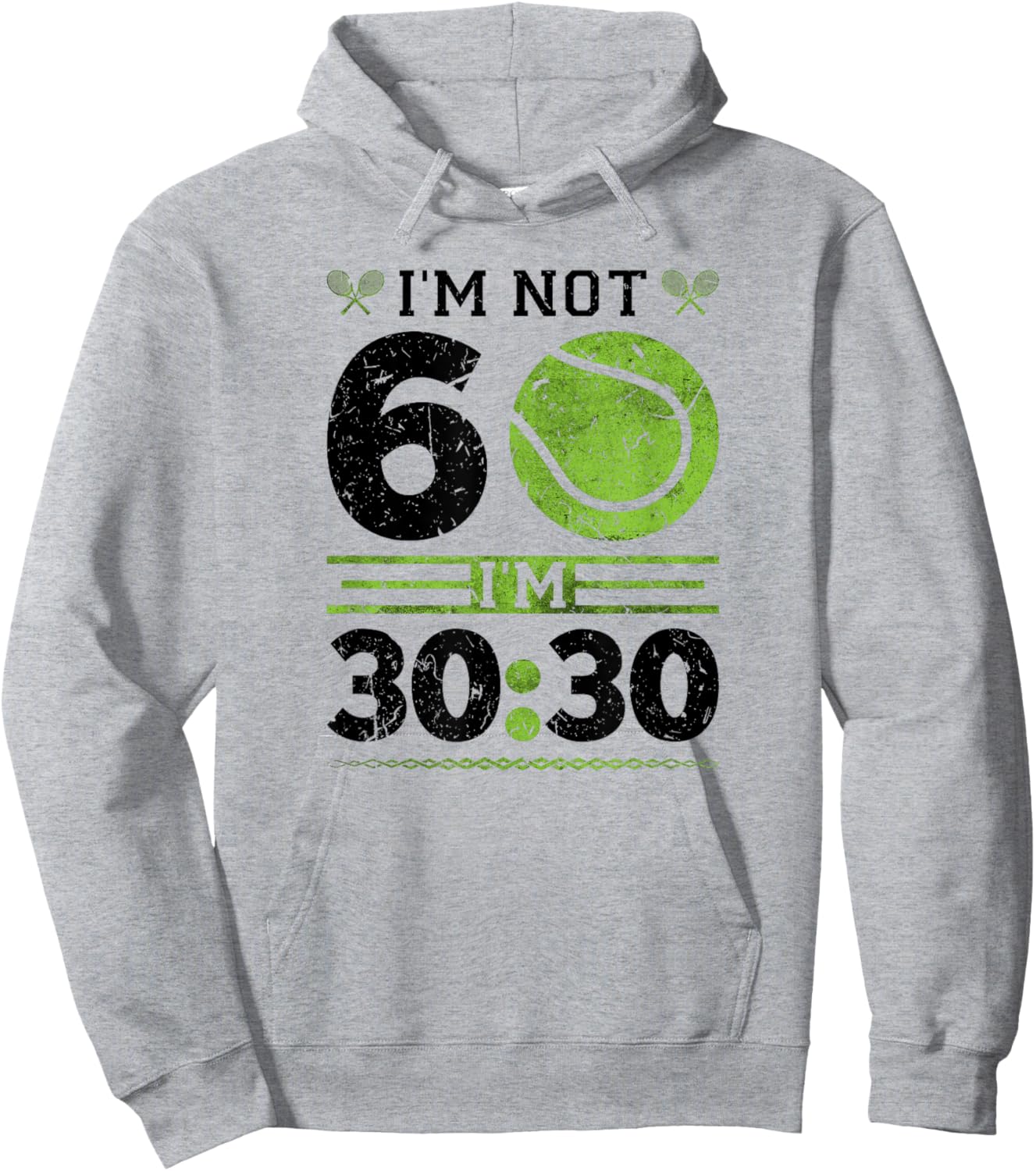Tennis Ball 60 for Tennis Player Hoodie - Hoodie | Ash