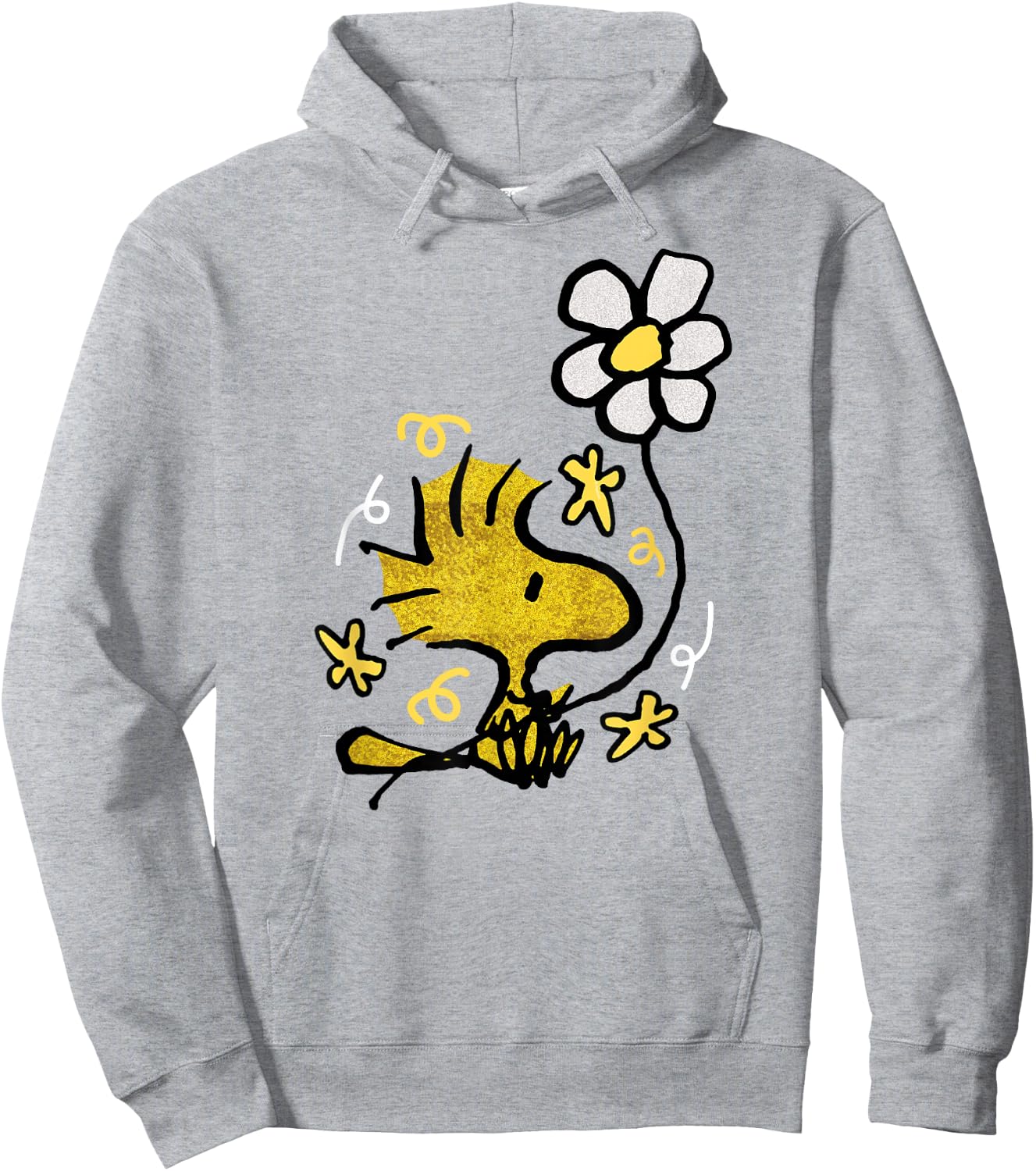 Peanuts - Woodstock Flower Hoodie - Hoodie | Ash