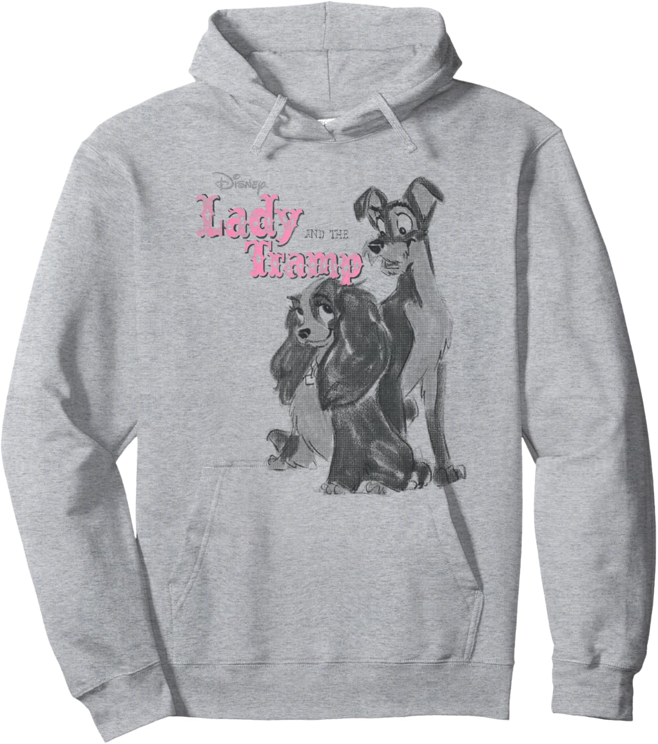 Disney Lady and The Tramp Vintage Poster Hoodie - Hoodie | Ash
