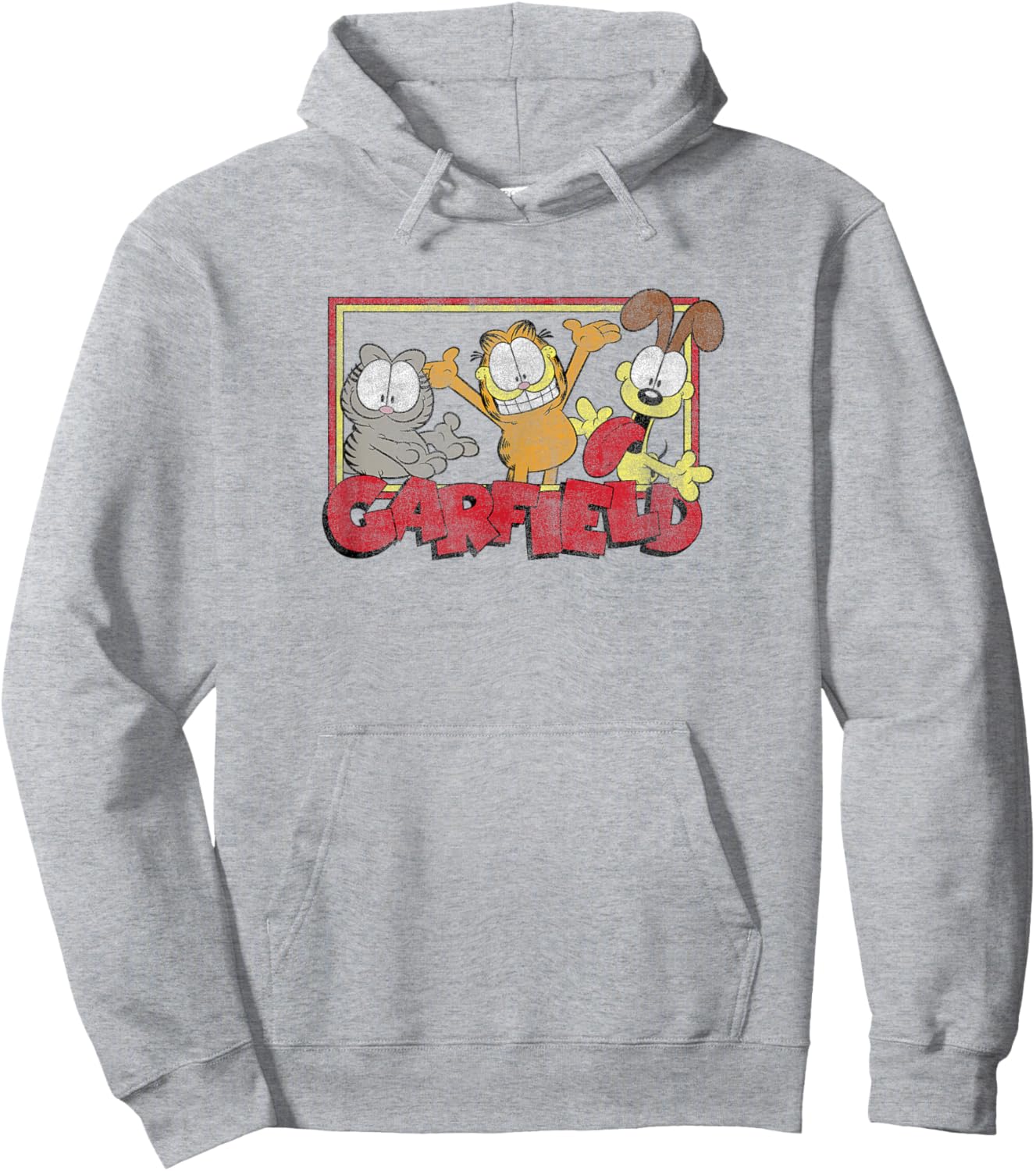 Garfield Odie Garfield Nermal Group Hoodie - Hoodie | Ash