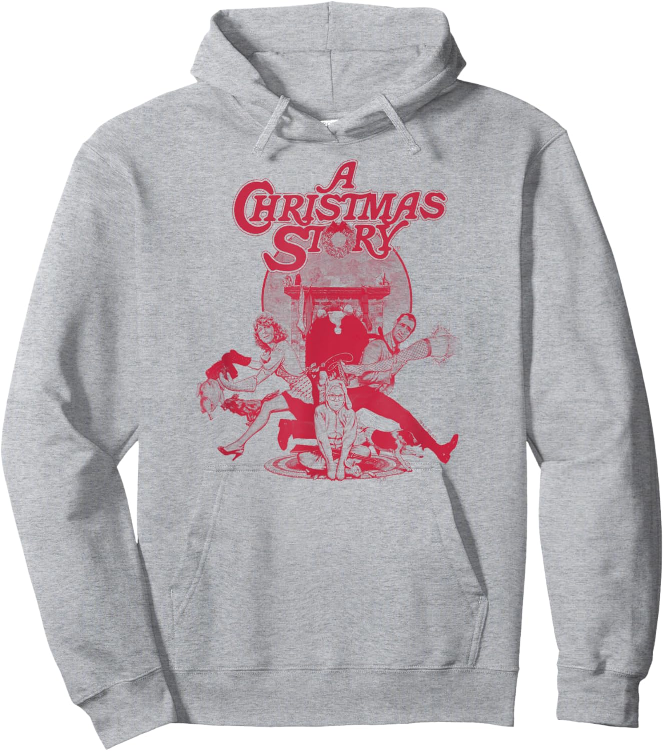 A Christmas Story Red Vintage Poster Funny Holiday Hoodie - Hoodie | Ash