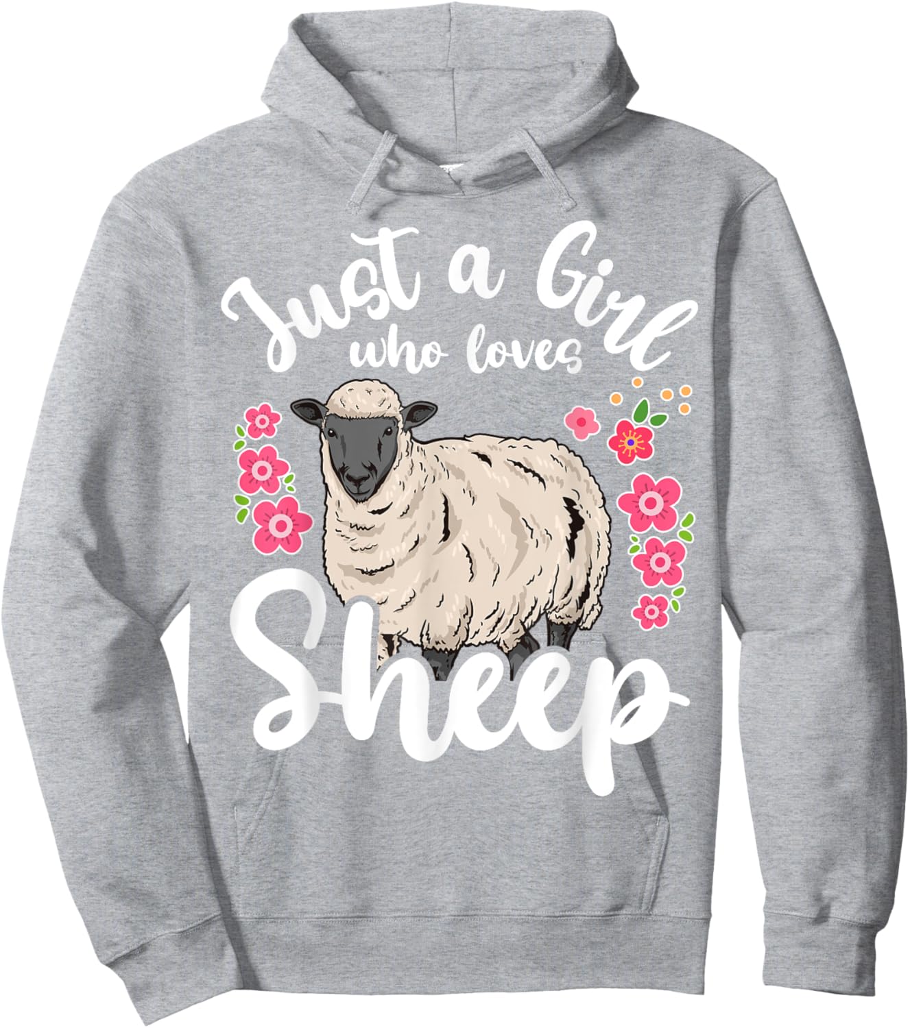 Sheep Just a Girl Who Loves Sheep Hoodie - Hoodie | Ash