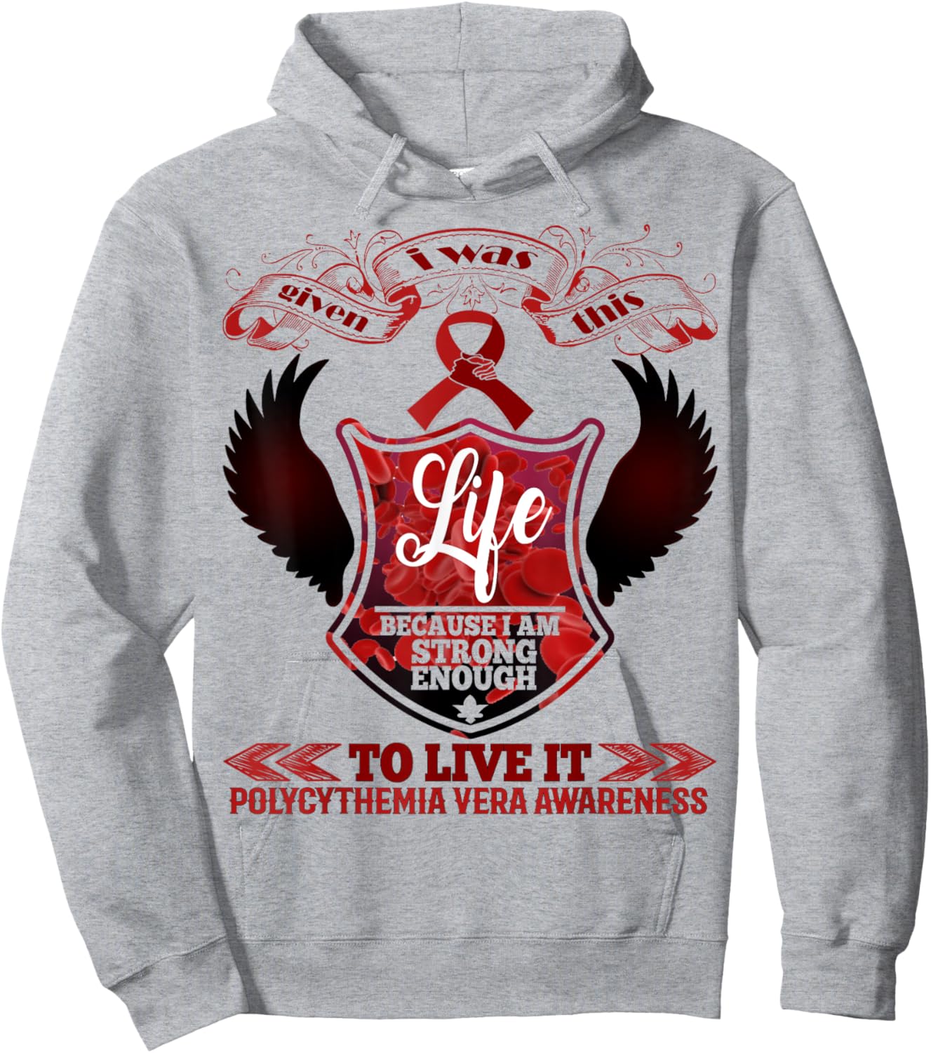 polycythemia vera Awareness Hoodie - Hoodie | Ash