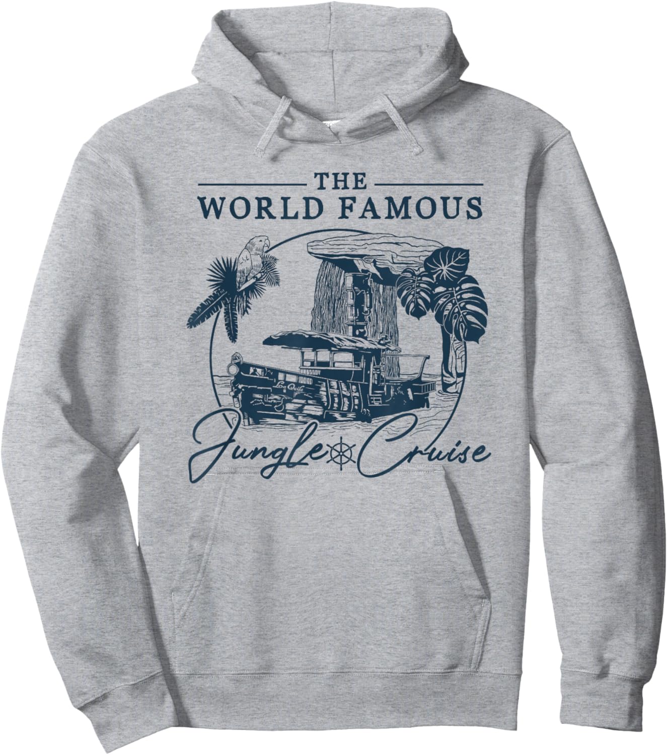 Disney Jungle Cruise World Famous V2 Small Hoodie - Hoodie | Ash