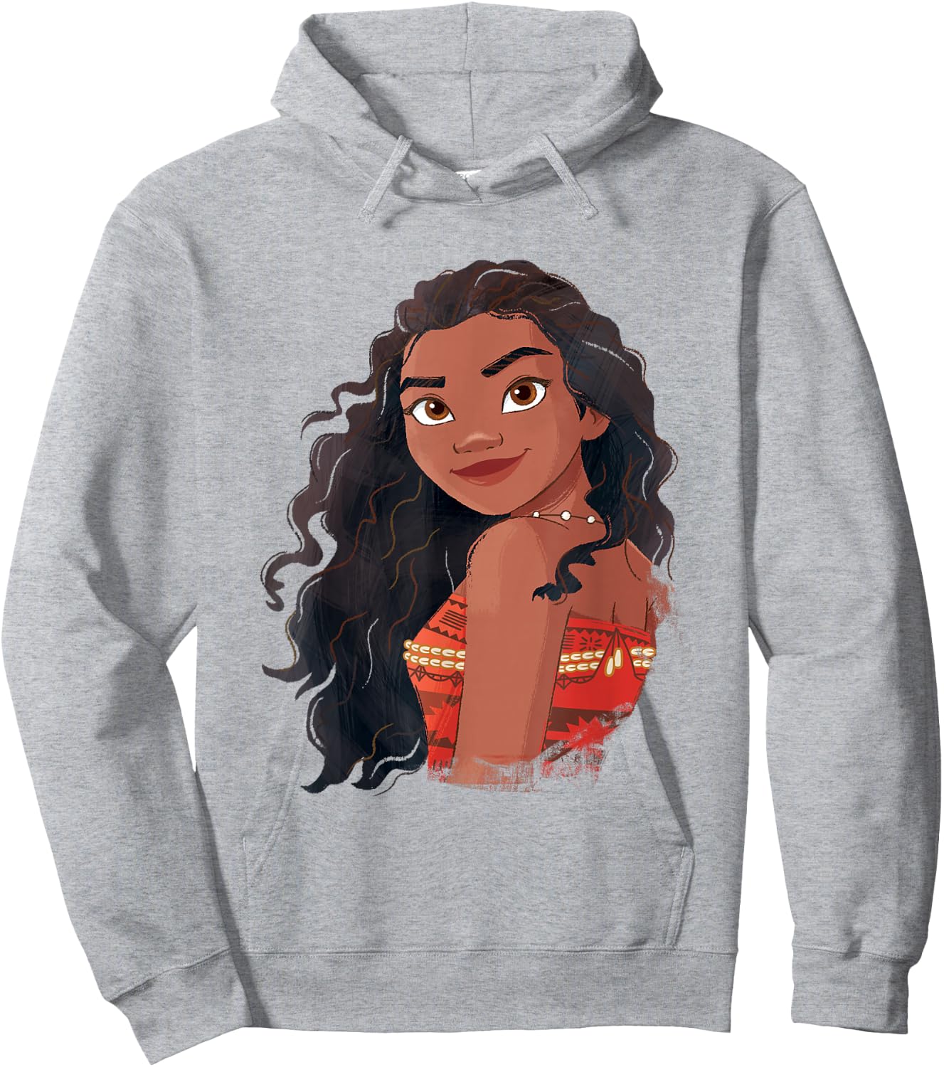 Disney Moana Powerful Beautiful Moana Big Chest Portrait Hoodie - Hoodie | Ash