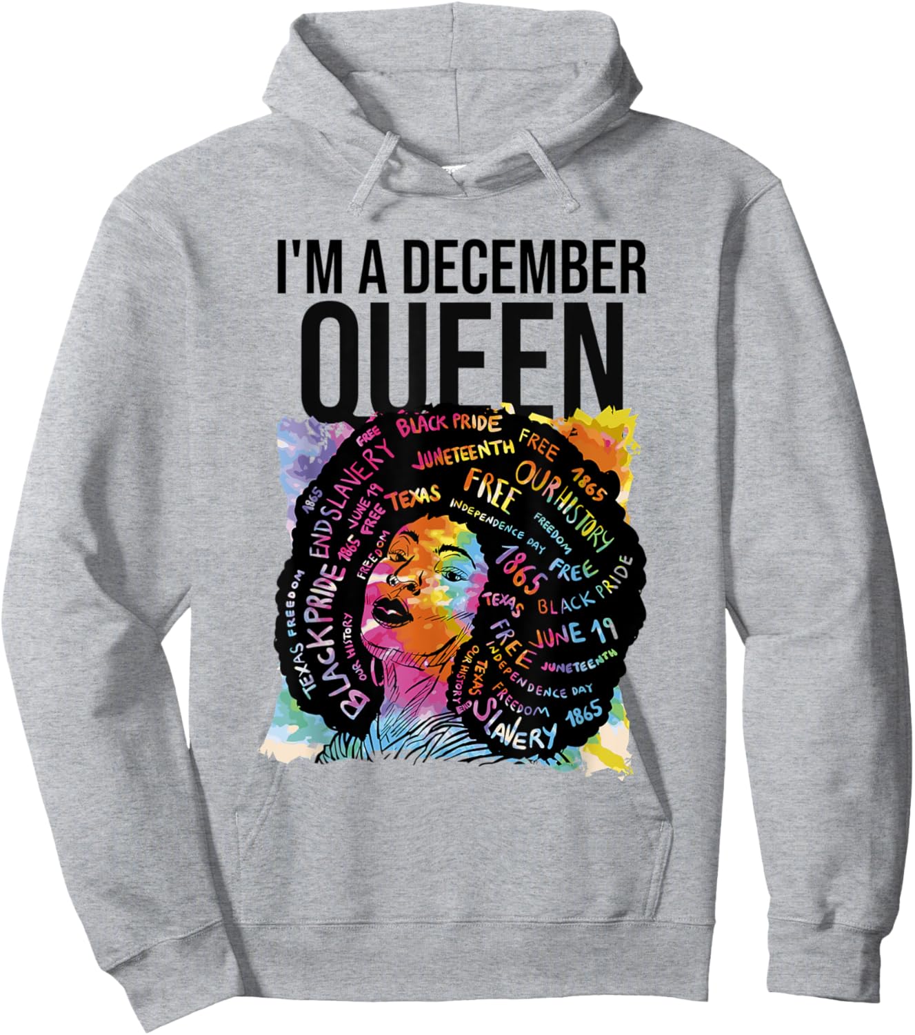I'm a December Queen Birthday Hoodie - Hoodie | Ash
