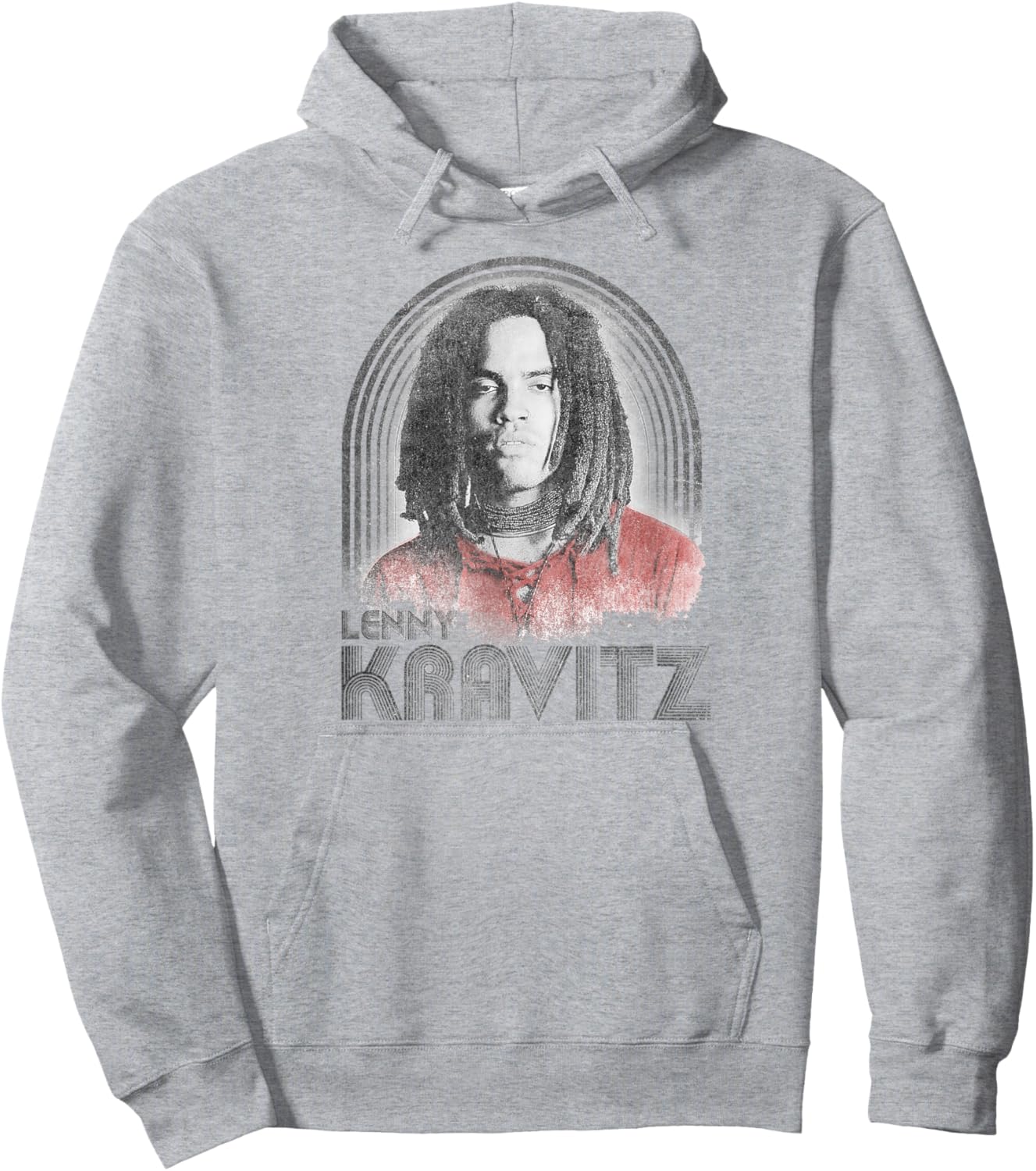 Lenny Kravitz – Retro Lines Logo Hoodie - Hoodie | Ash