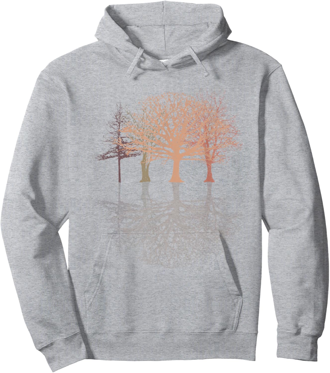 Wild Nature Wildlife Trees Reflection Outdoor Forest Hoodie - Hoodie | Ash