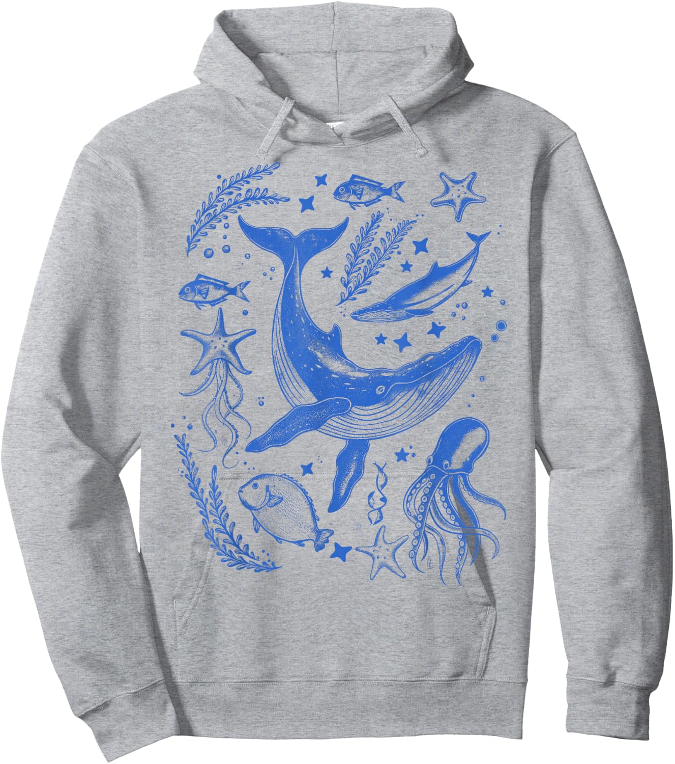 Ocean Marine Life Collection Sea Life lover Hoodie - Hoodie | Ash