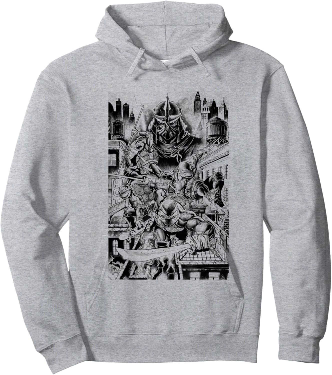 Teenage Mutant Ninja Turtles Take Down Shredder Hoodie - Hoodie | Ash