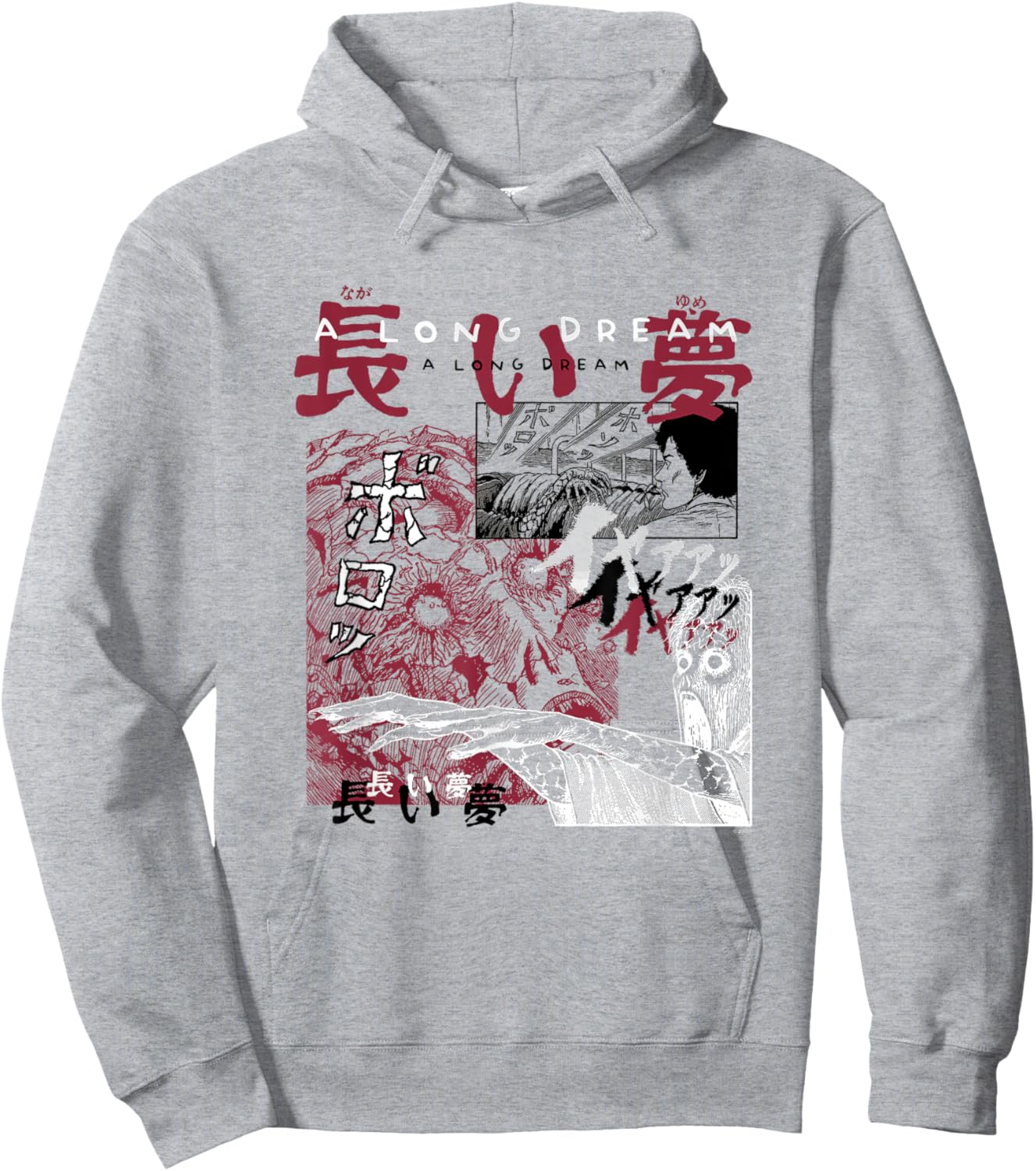 Junji Ito A Long Dream Curated Clutter Hoodie - Hoodie | Ash