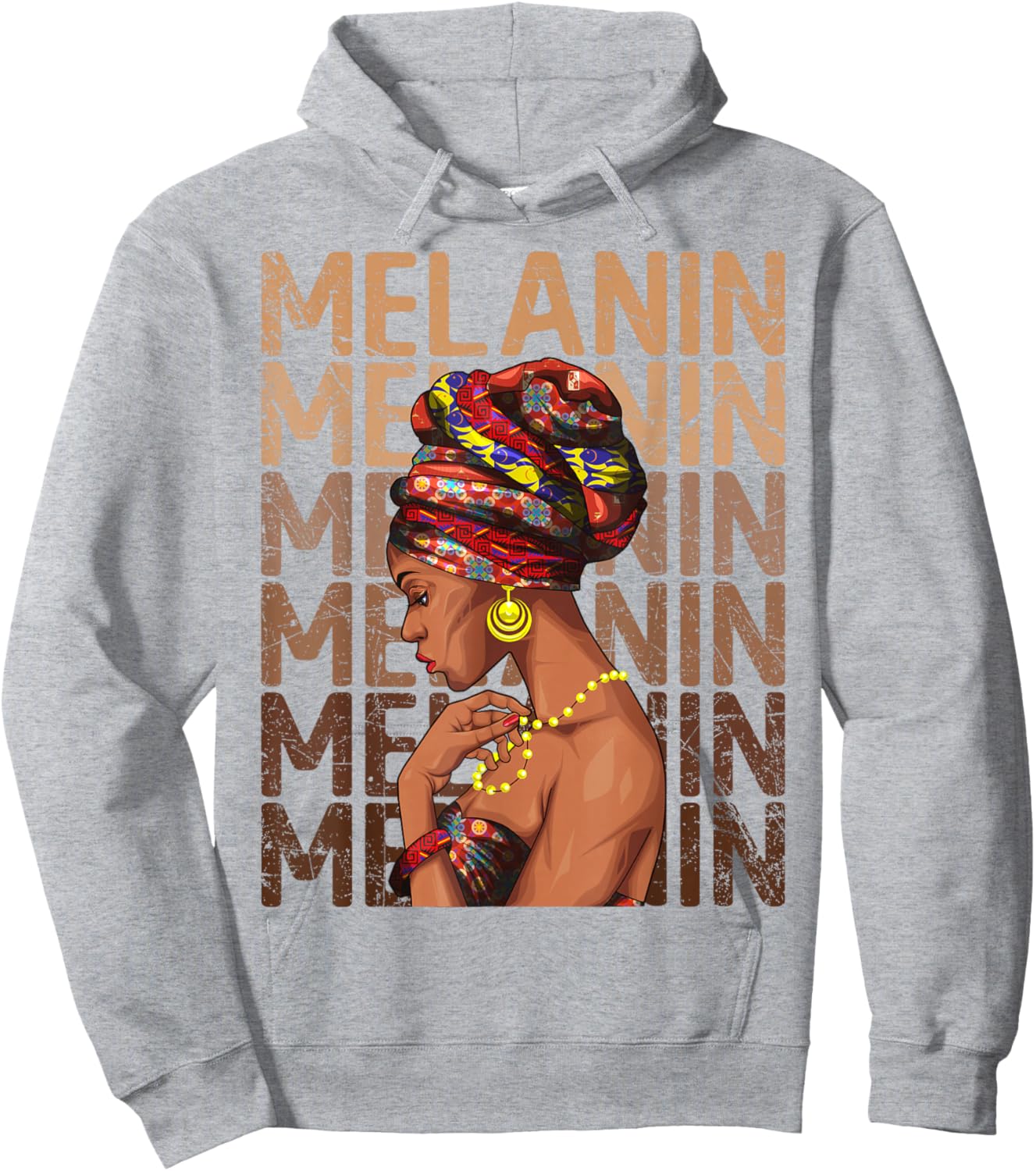 Black Strong Women Afro Love Melanin African American Hoodie - Hoodie | Ash