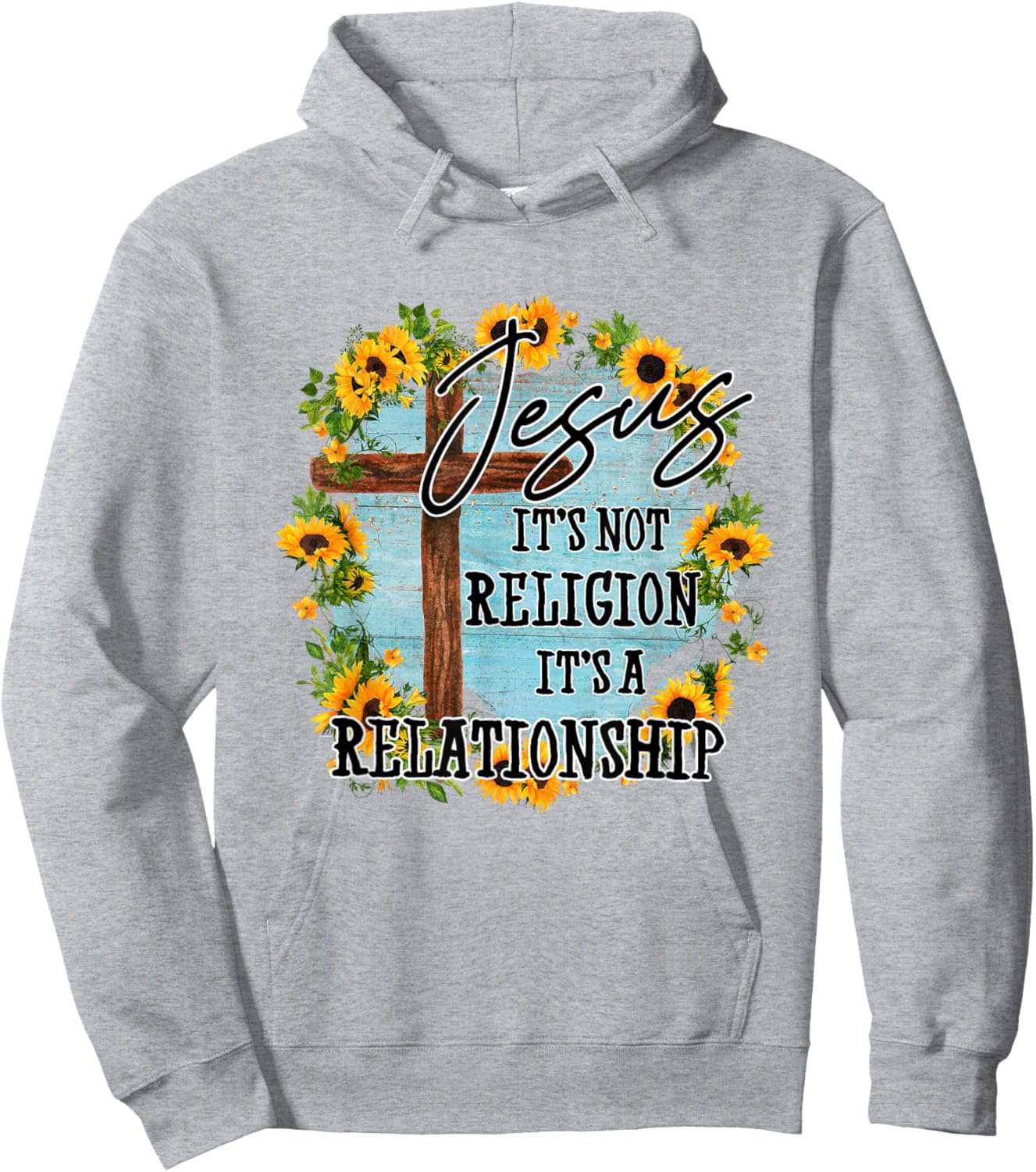 Jesus it's not religion its a relationship Hoodie - Hoodie | Ash