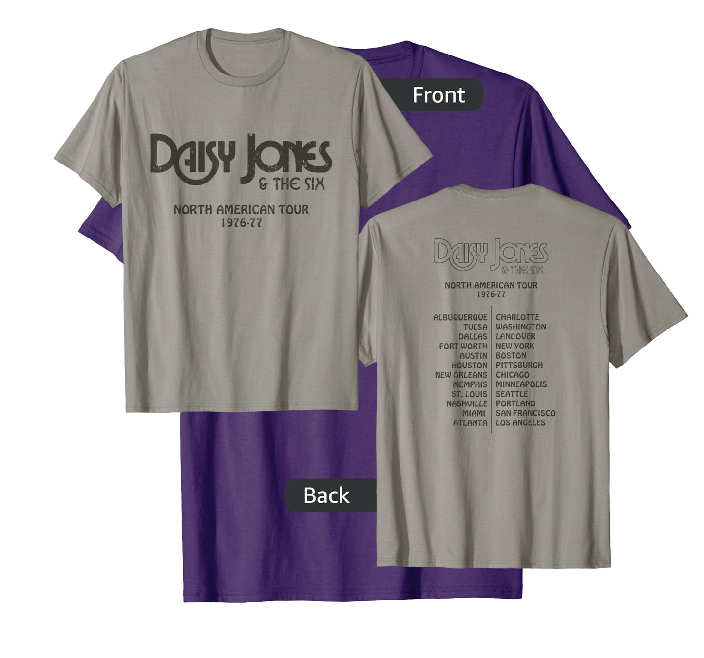 Daisy Jones & the Six - North American Tour 1976-77 Vintage T-Shirt