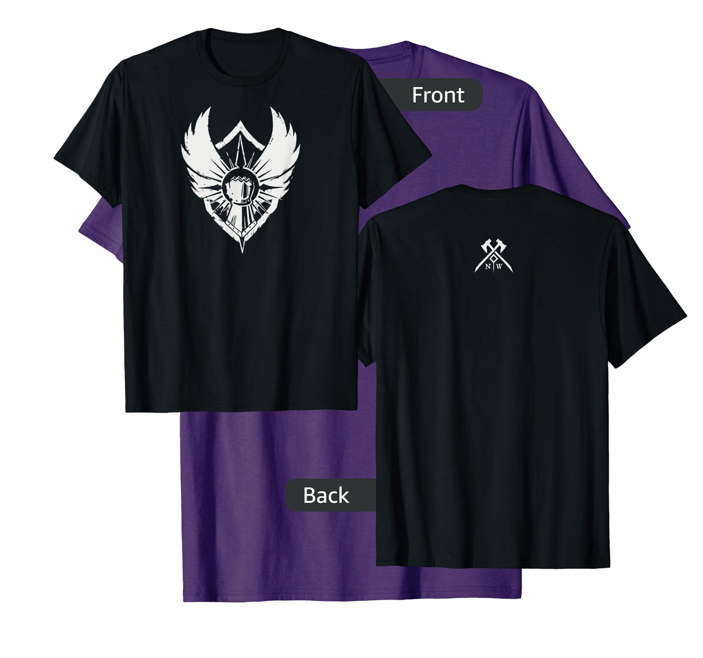 Amazon Games - New World Covenant Logo T-Shirt, Men's Black Small Classic Fit Short Sleeve Cotton T-Shirt