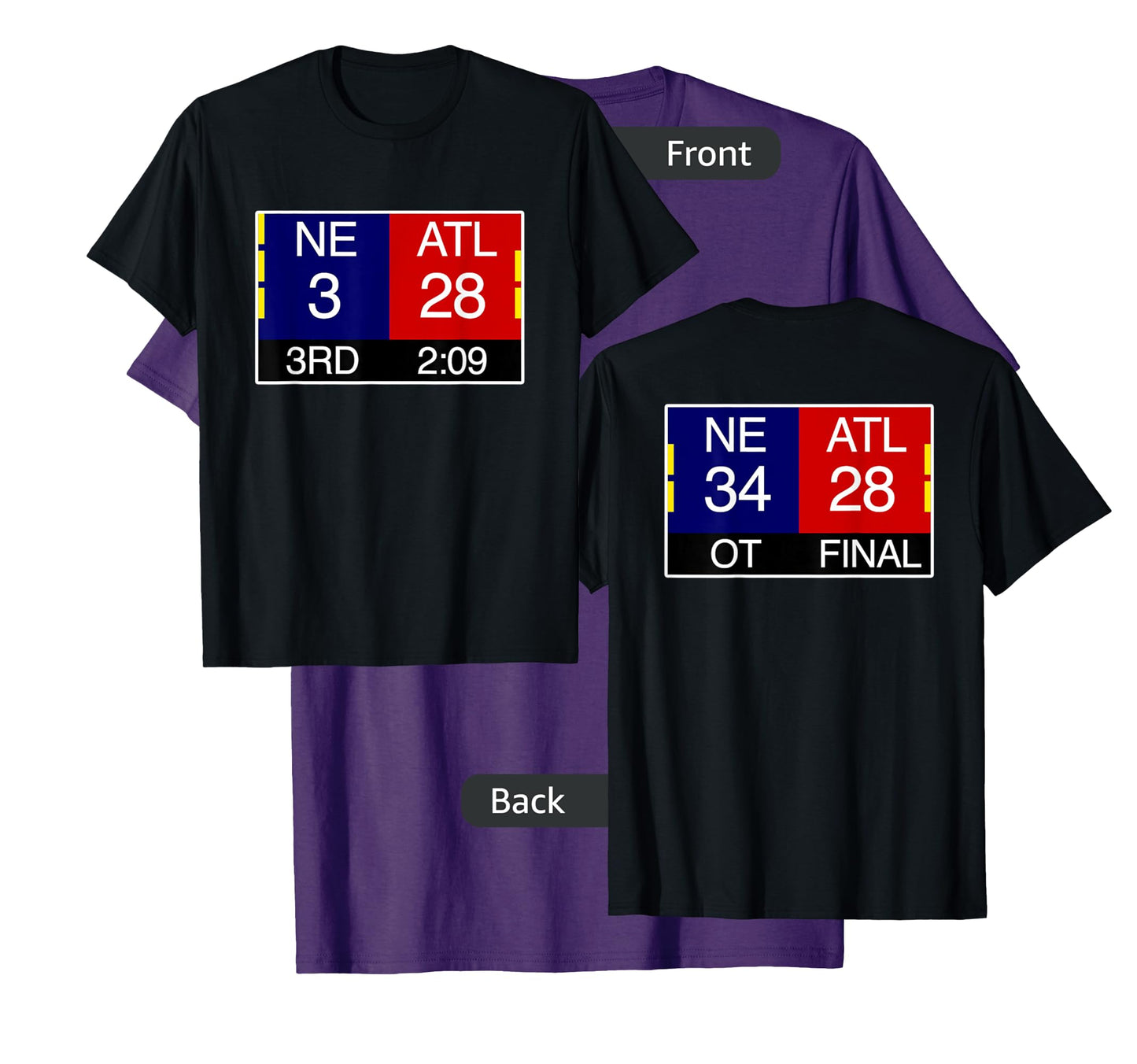 Final NE 3 ATL 28 T-Shirt | Great Comeback Shirt T-Shirt