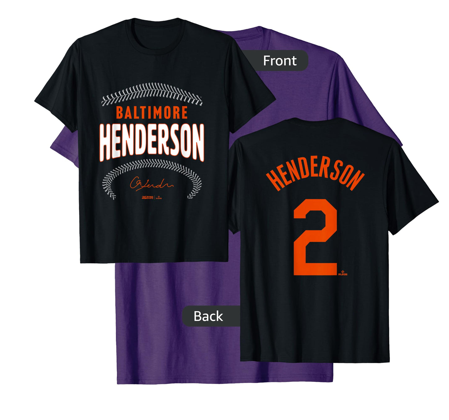 Gunnar Henderson Baltimore Name & Number (Front & Back) T-Shirt