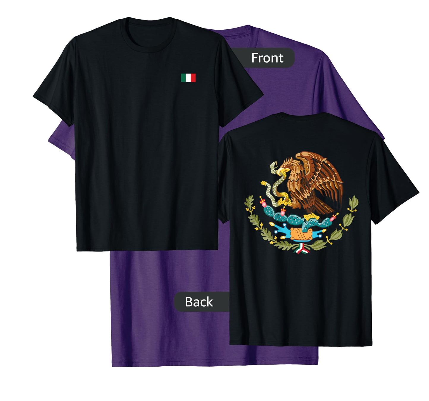 Mexico Flag Mexican Pride Flag of Mexico Coat of Arms Nation T-Shirt