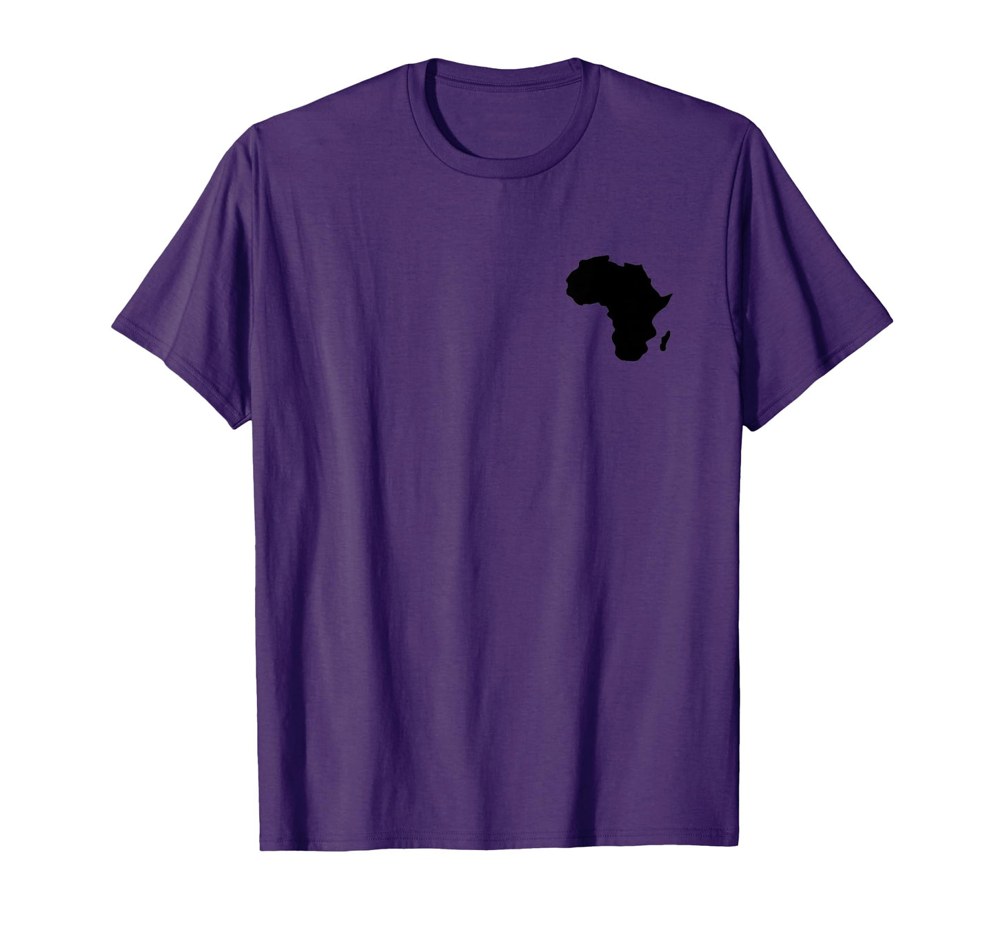 Africa Map abstract art black contour T-Shirt