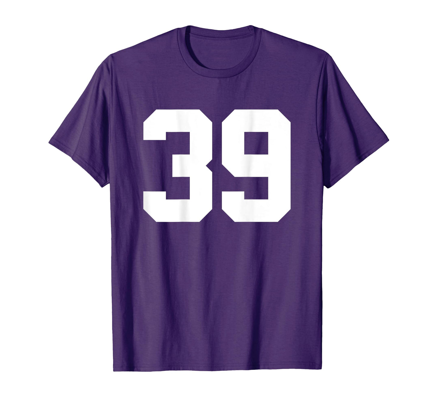 Number 39 (on Back) Sports Team Jersey Number T-Shirt