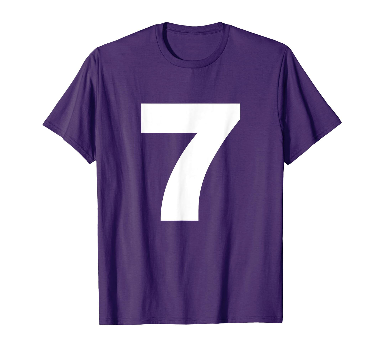 Bold Number Seven 7 - Big Font Symbol Character Figure T-Shirt