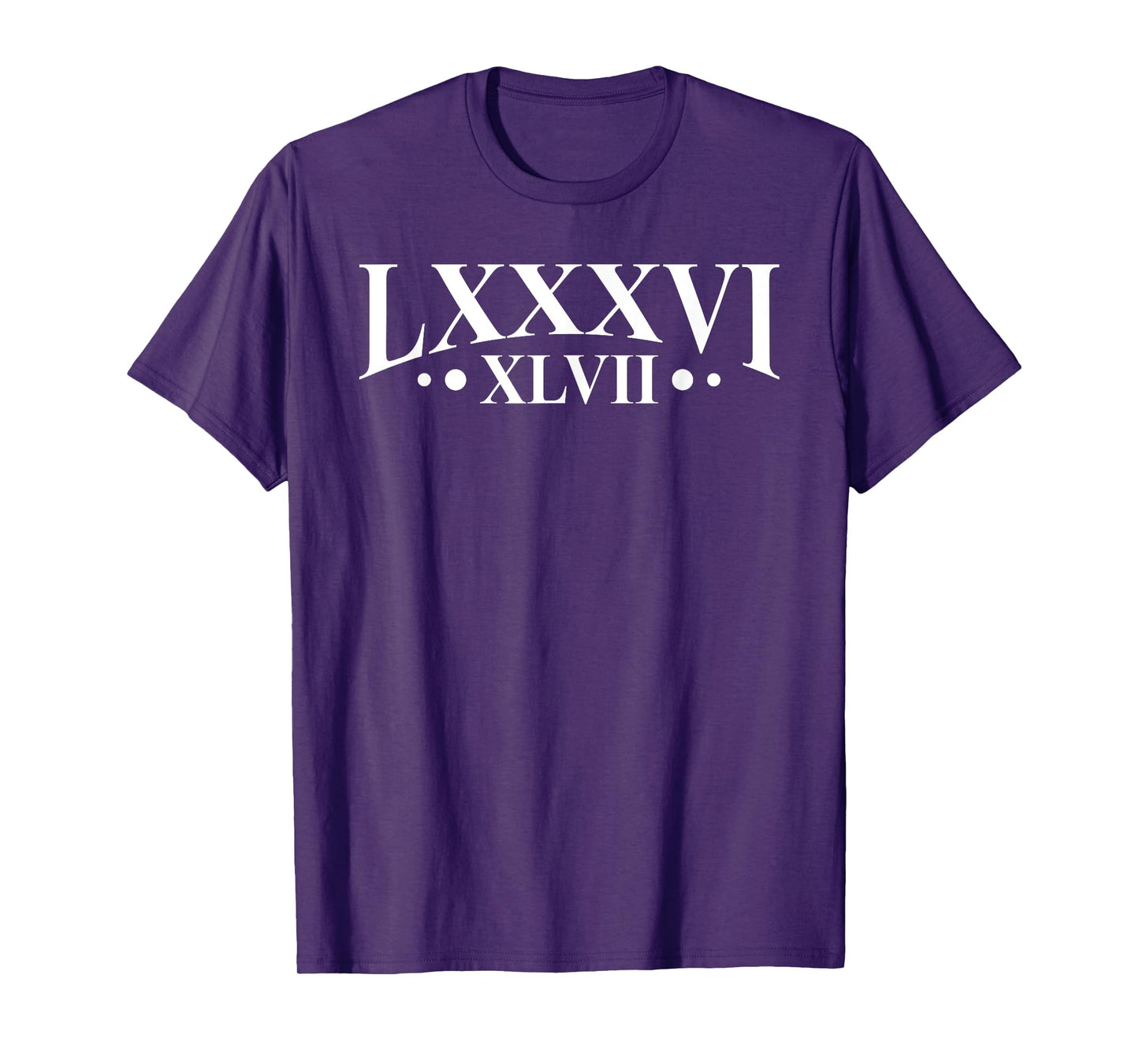 86 47 Roman Numerals LXXXVI XLVII 8647 Subtle Anti Trump T-Shirt