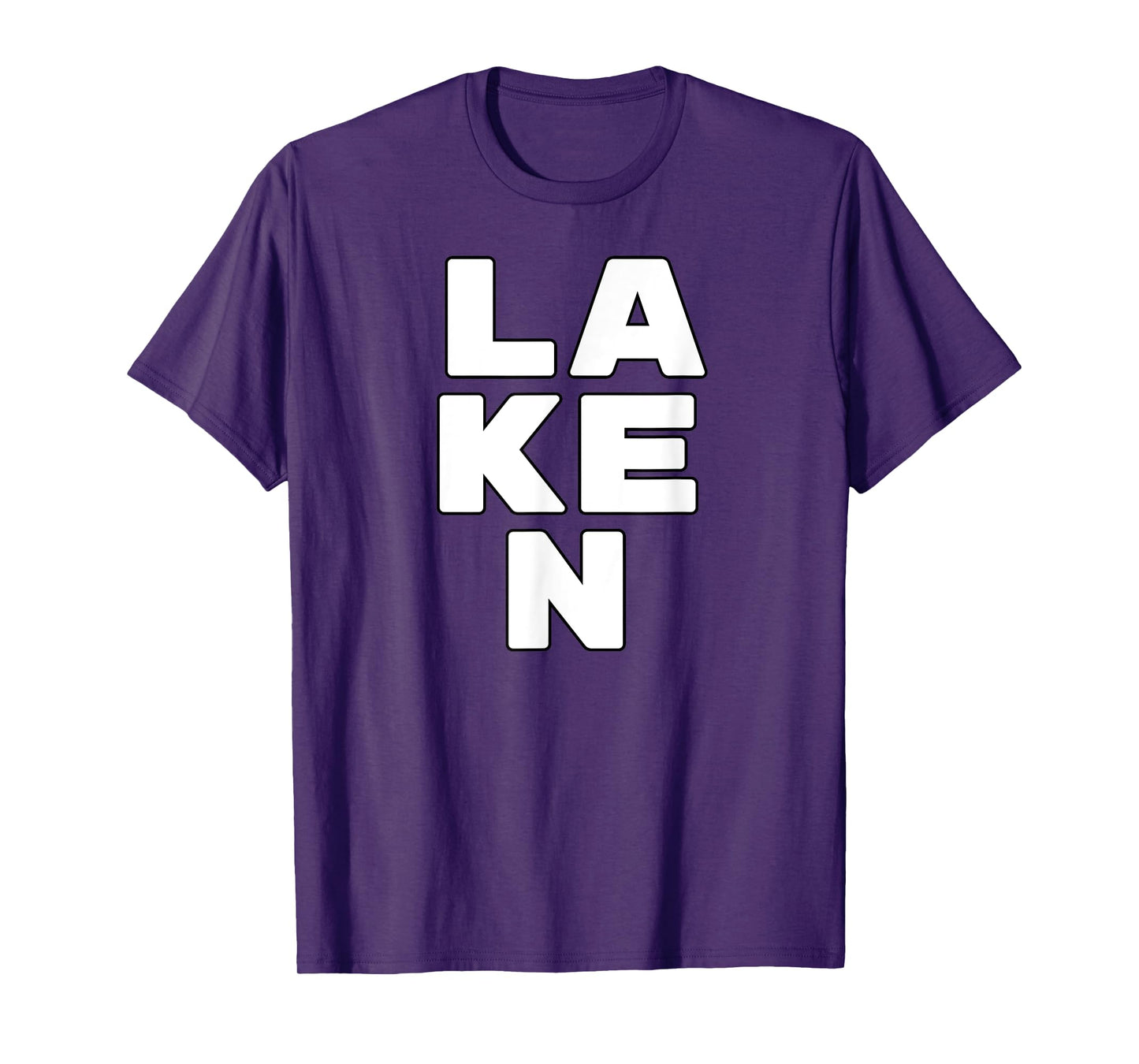 LAKEN Personalized Retro Girls Custom LAKEN Name T-Shirt