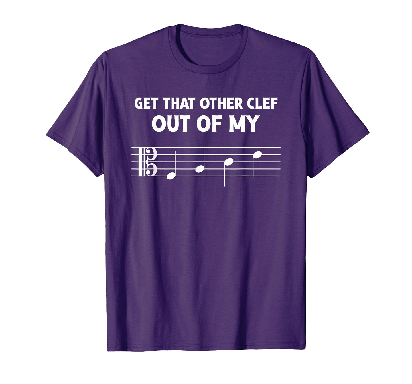 Funny Alto Clef Out Of My Face for Orchestra Viola Players T-Shirt