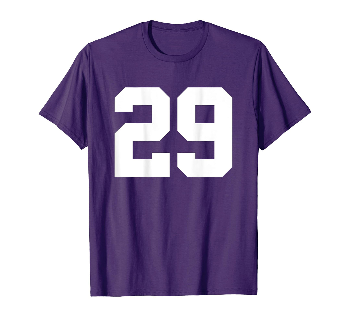 Number 29 (on Back) Sports Team Jersey Number T-Shirt