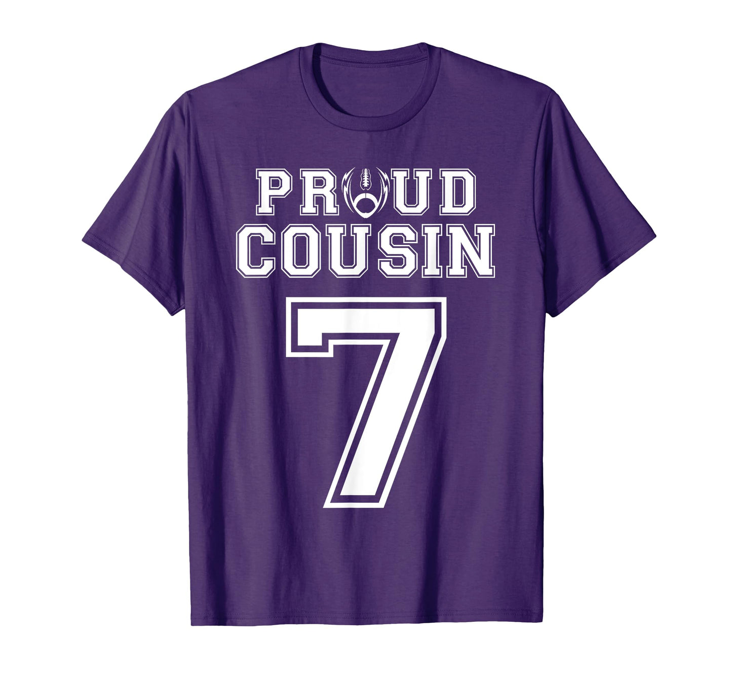 Custom Proud Football Cousin Number 7 Personalized T-Shirt