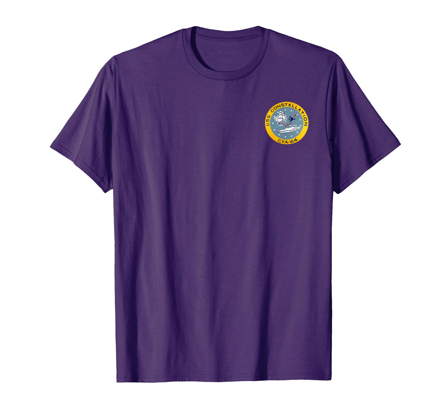 USS Constellation CV-64 Aircraft Carrier Veteran Vintage Men T-Shirt