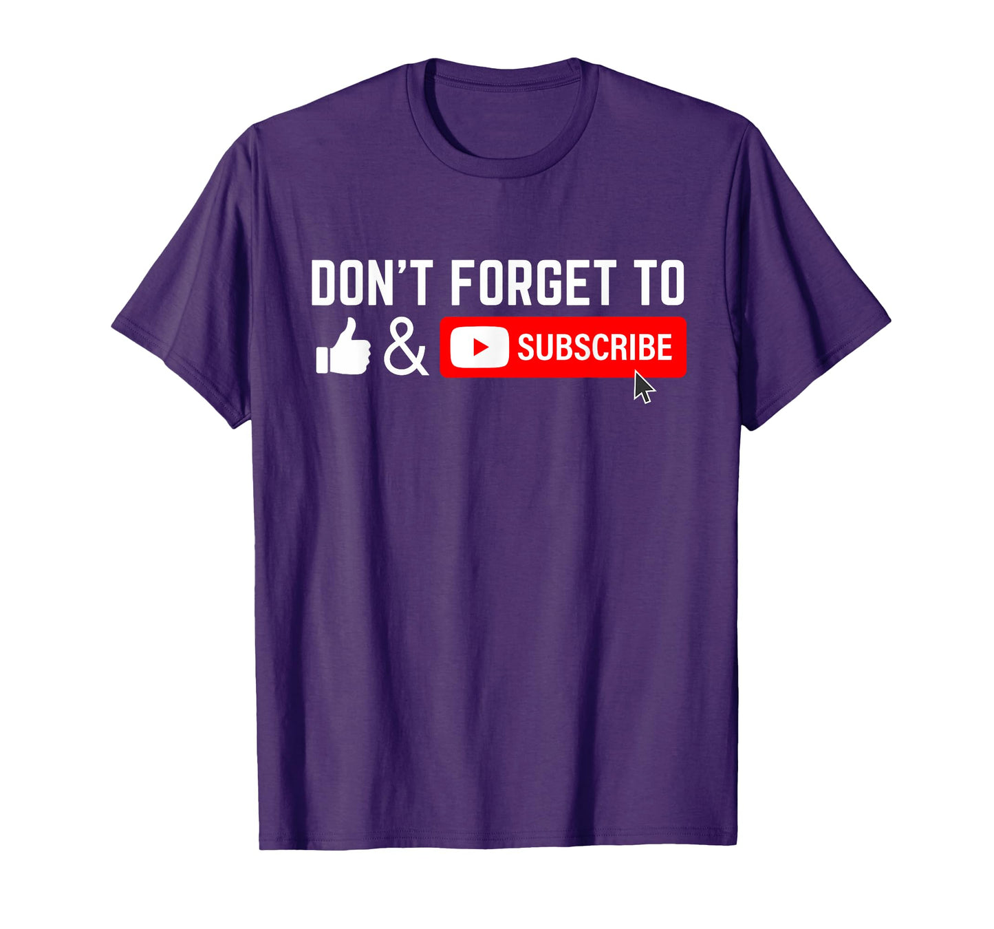 Influencer Vlog Streamer Like & Subscribe Don't forget to like and subscribe to Video Content Creator T-Shirt