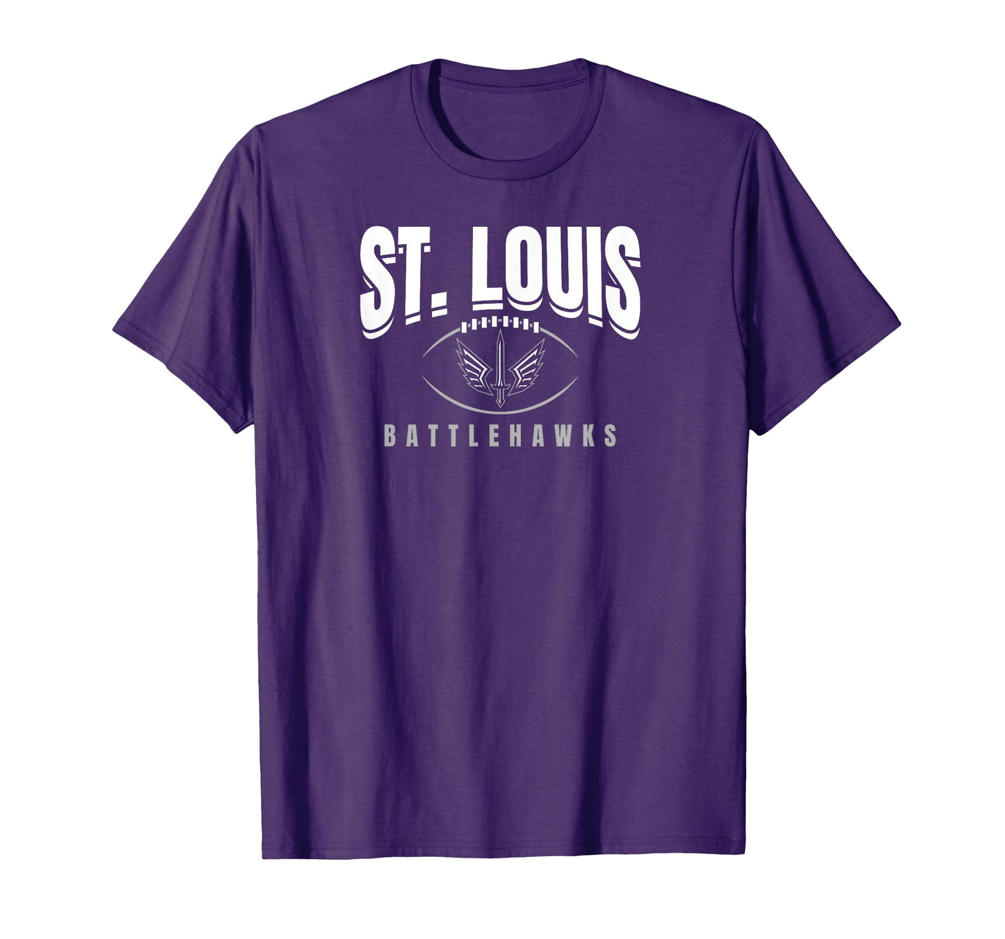 St. Louis Battlehawks: Football Outline T-Shirt