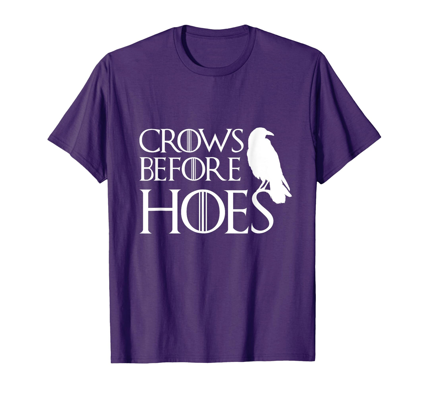 Men Women Crows Before Hoes Funny T Shirt Vintage Gift T-Shirt