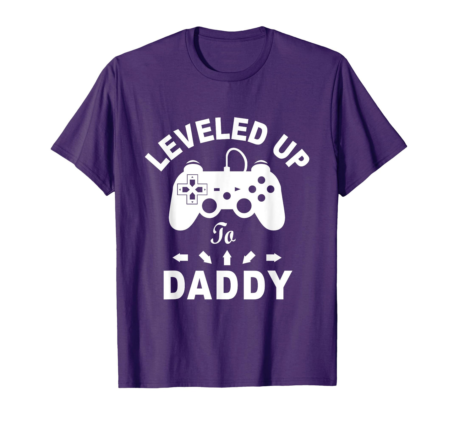 A And E Creative Men's Black Gamer Leveled Up To Daddy Video Game Dad T-Shirt